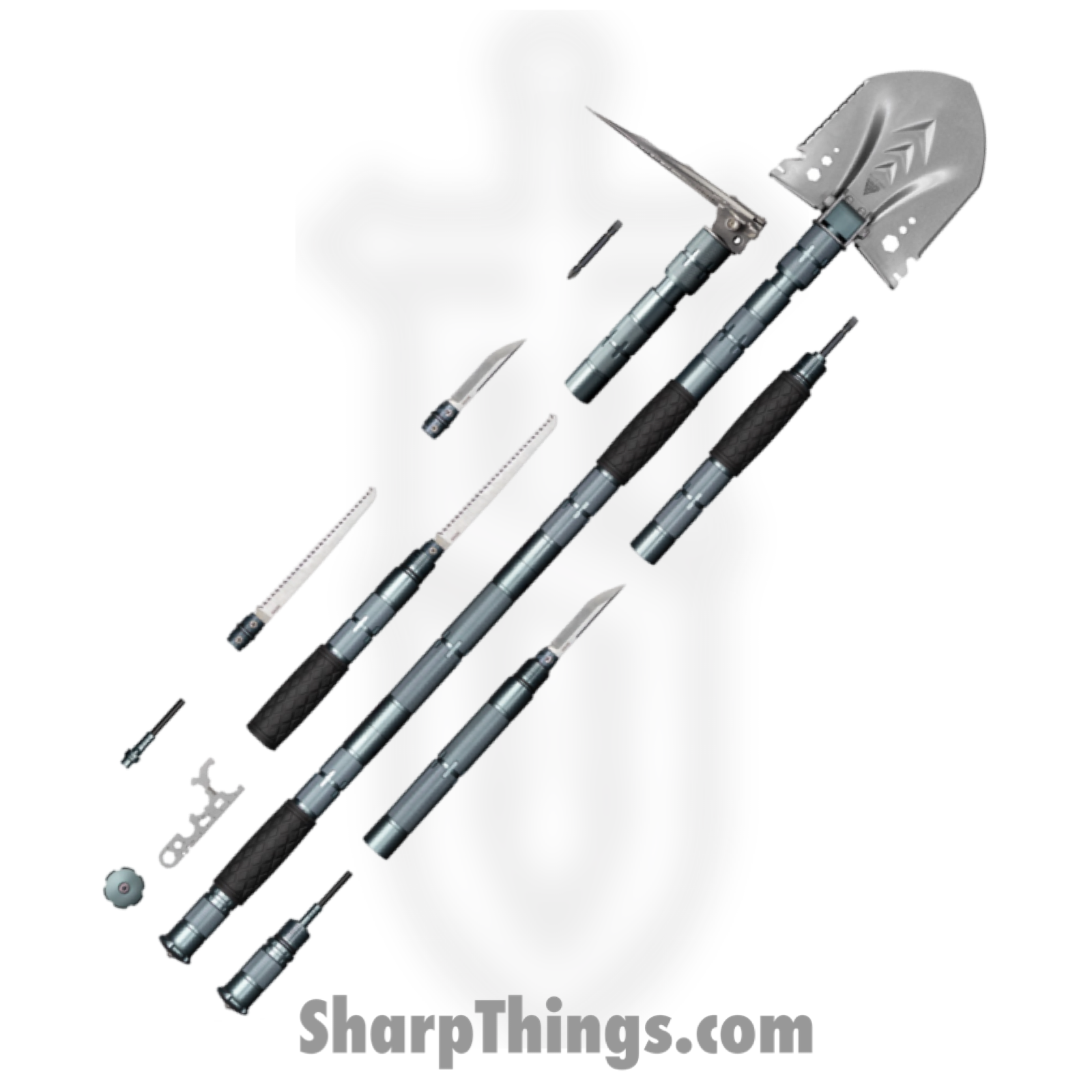 SRM Knives - SRMTFS013 - Multi-Purpose Shovel - 3Cr13 SS - Aluminum - Gray - Image 4