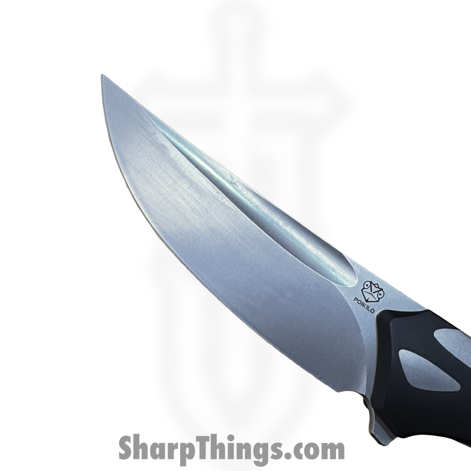 Poikilo Blade - Orca-S - Orca "Killer Whale" - Folding Knife - Bohler M398 Stonewash Drop Point - Titanium - Black/White - Image 11