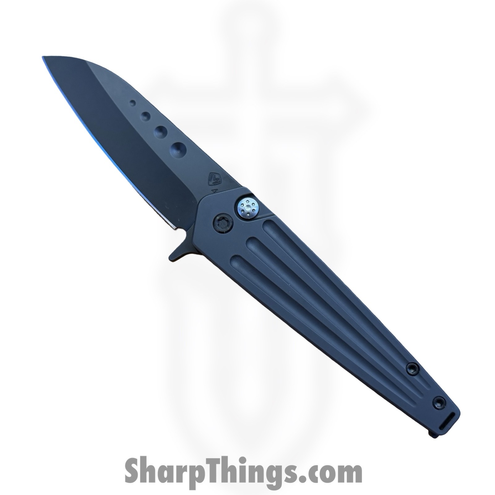 Medford Knife and Tool - MK2104PQ-30PV-TPCP-BP - Nosferatu - Folding Knife - S45VN Coated Sheepsfoot - Titanium - Black