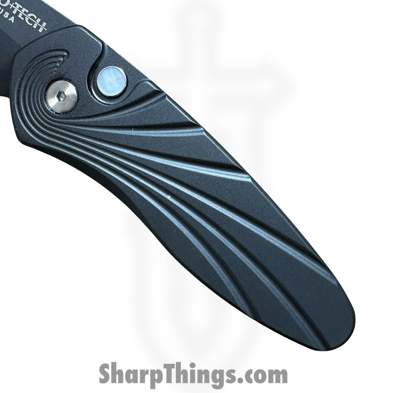 ProTech - 2937 - Sprint - Automatic Knife - CPM S35VN Coated Spear Point - "3D Carved" Aluminum - Black - Image 4