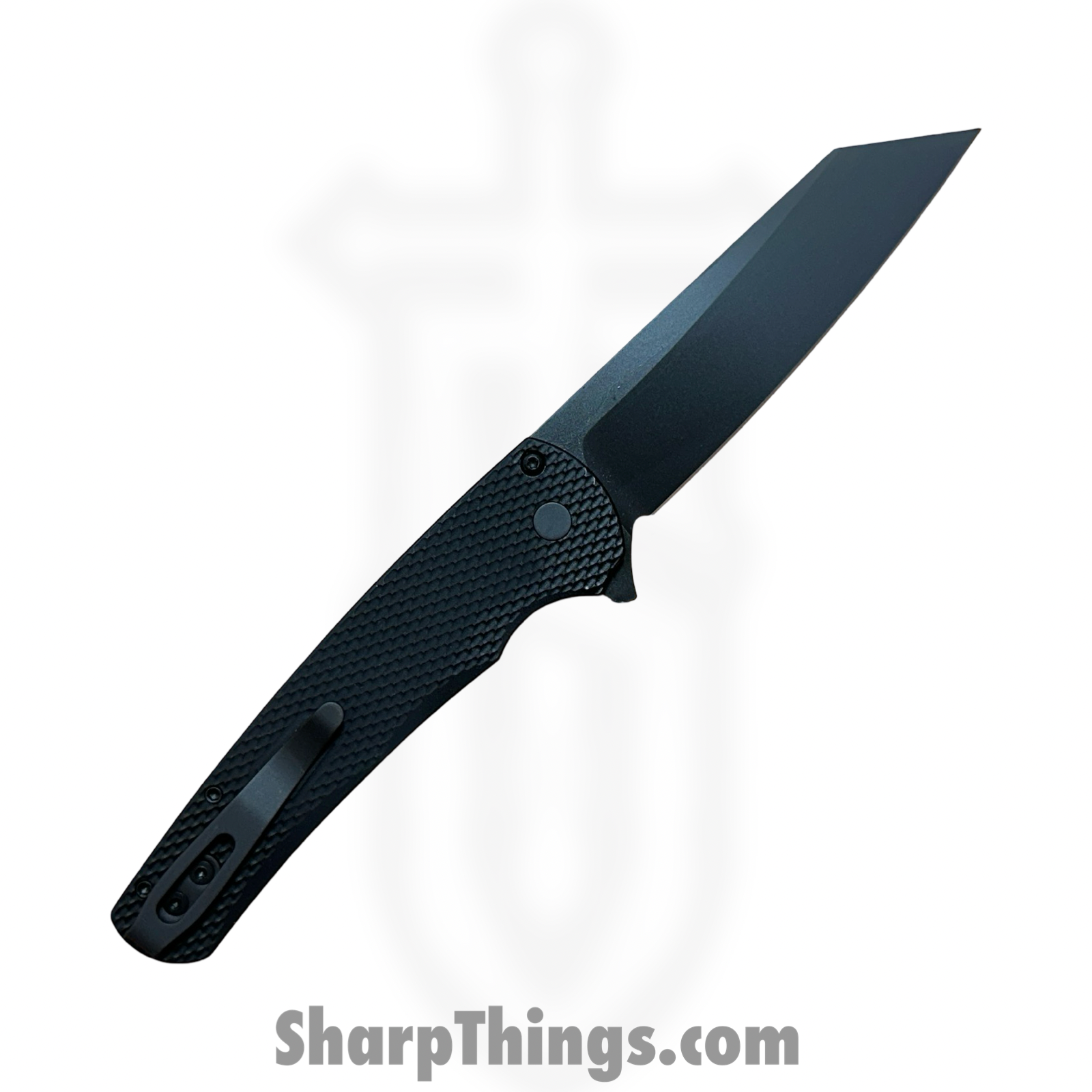 ProTech - 5406 - Malibu - Folding Knife - CPM MagnaCut Coated Reverse Tanto - Textured Aluminum - Black - Image 5