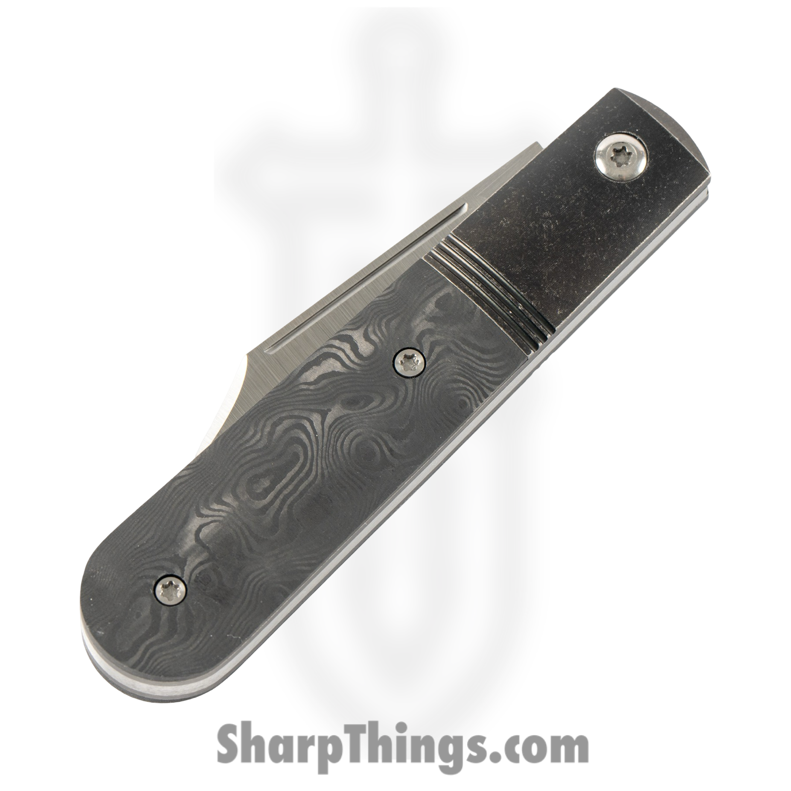 Jack Wolf Knives - BIGBR-02-FC-BLK-DUN - Big Bro Jack - Folding Knife - S90V Satin Clip Point - FatCarbon - Black Dunes - Image 3