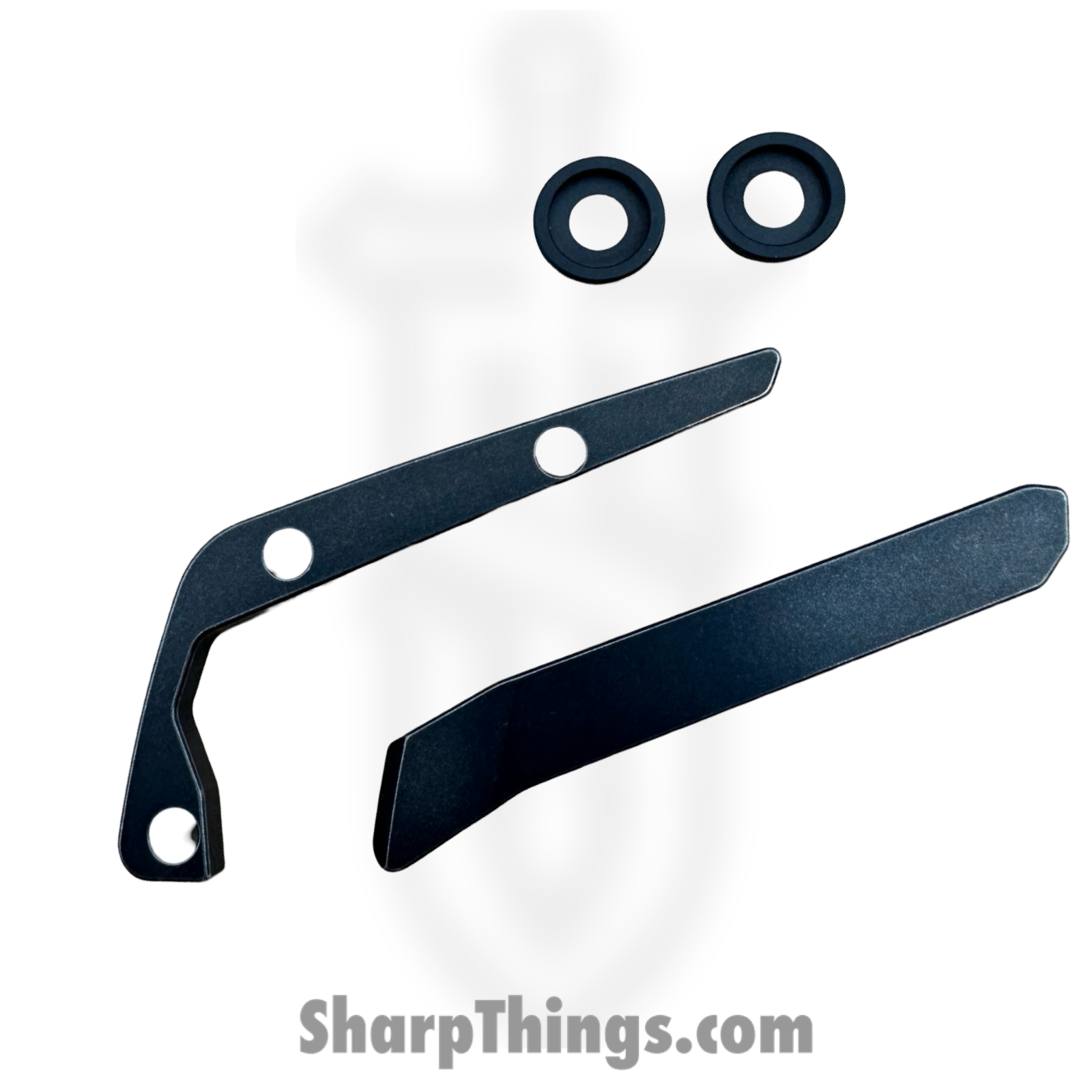 High Grain Knives - HGKDevHwBw - Deville Harware Set - Blackwash - Titanium - Black