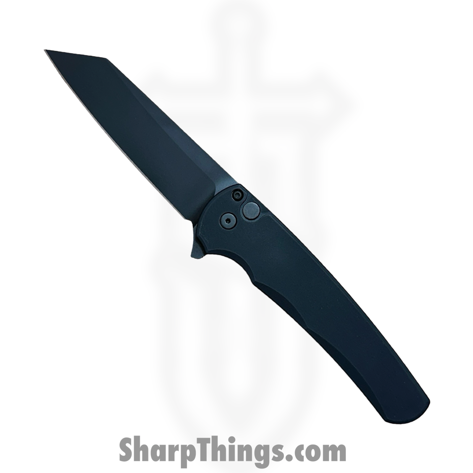 ProTech - 5403 - Malibu - Folding Knife - CPM MagnaCut Coated Reverse Tanto - Aluminum - Black