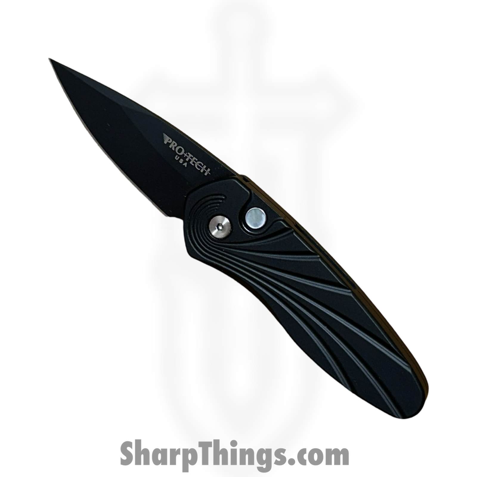 ProTech - 2937 - Sprint - Automatic Knife - CPM S35VN Coated Spear Point - "3D Carved" Aluminum - Black