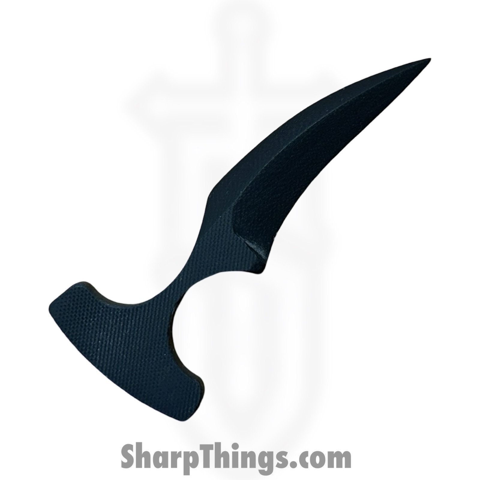Revenant Corps - RCClvGrl - Clever Girl - Fixed Blade Knife - G-10 Coated Hawkbill - G10 - Black