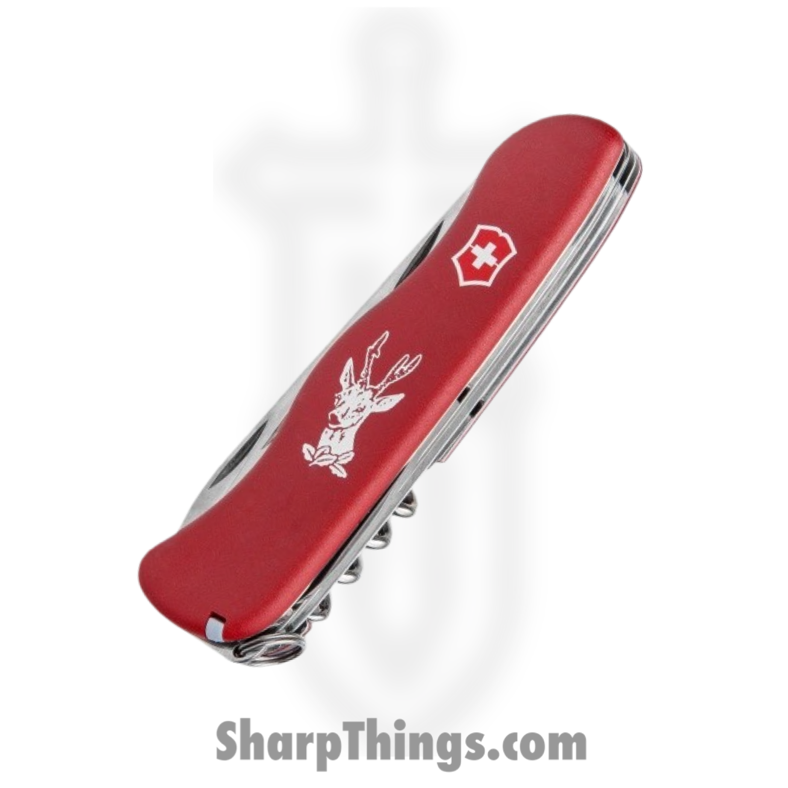 Victorinox - VN08573 - Hunter - Folding Knife - Stainless Polished Multi - Polyamide - Red - Image 2
