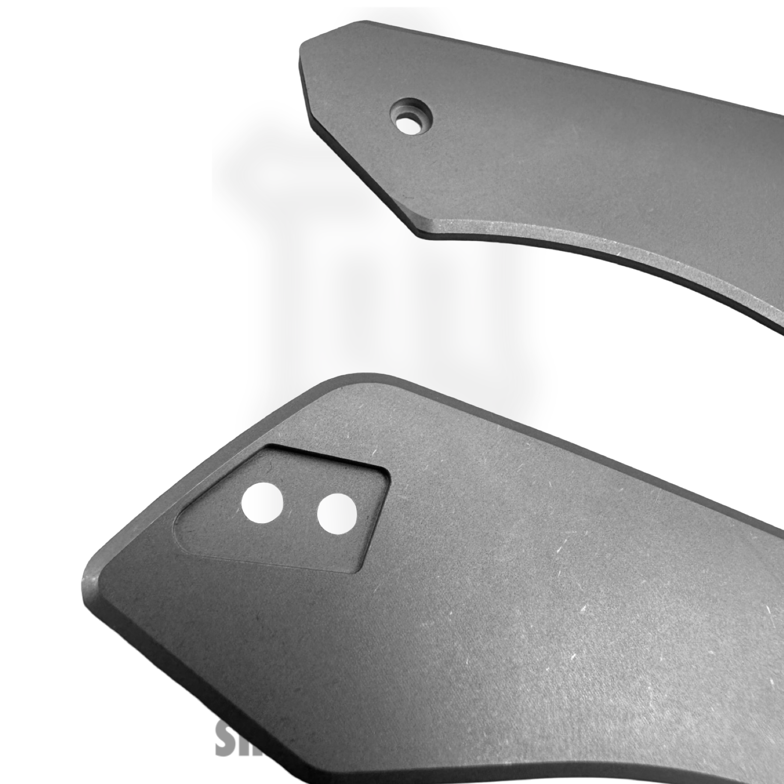 High Grain Knives - HGKDevScSwTi - Deville Scales - Stonewash - Titanium - Stonewash