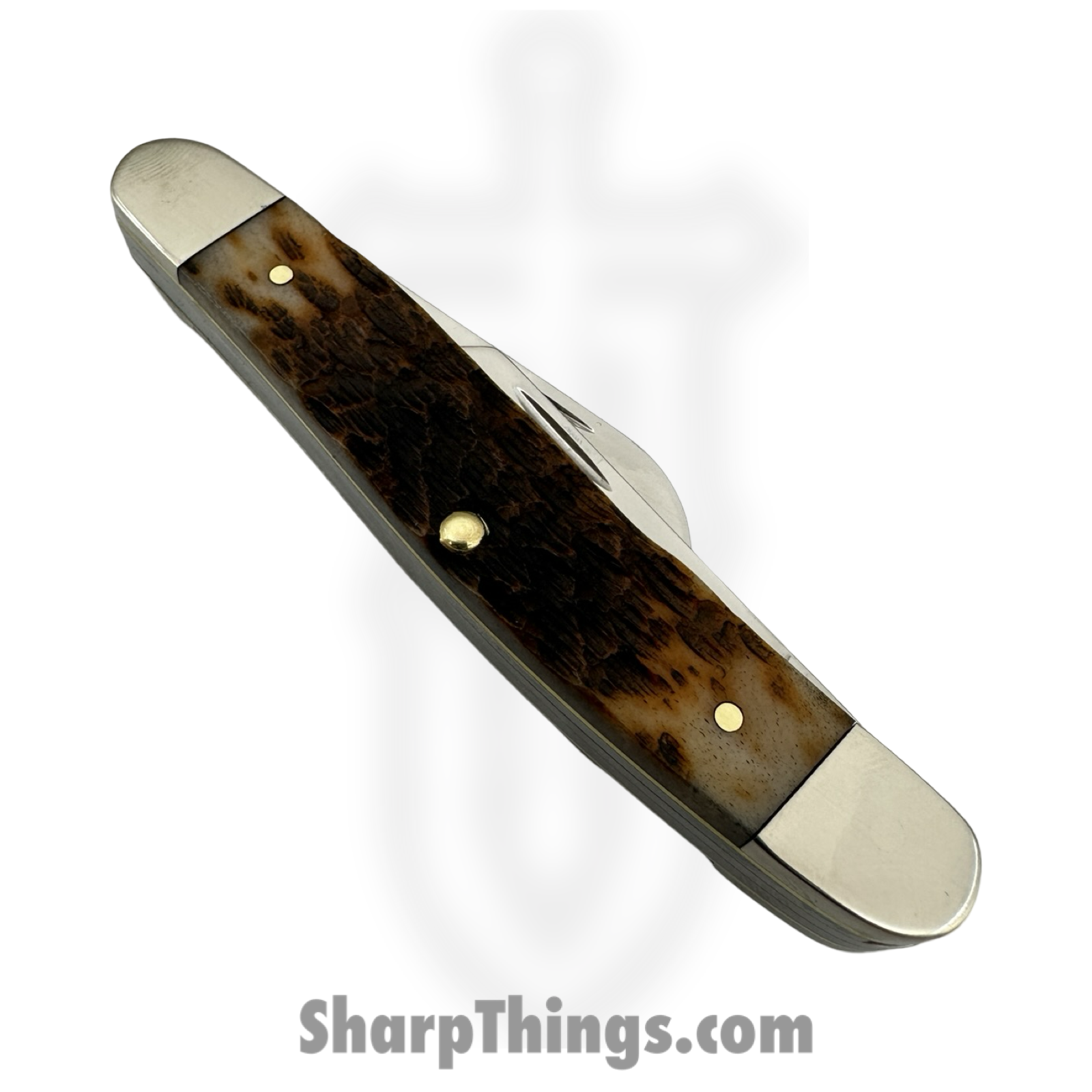 Case Cutlery - 00128 - Stockman - Folding Knife - Tru-Sharp™ Stainless Polished Multi - Bone - Amber - Image 4