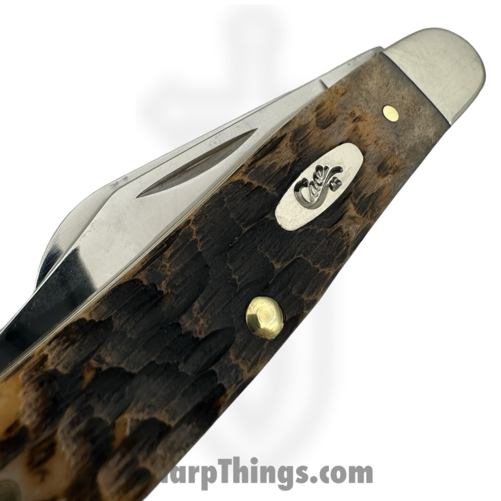 Case Cutlery - 00128 - Stockman - Folding Knife - Tru-Sharp™ Stainless Polished Multi - Bone - Amber - Image 5