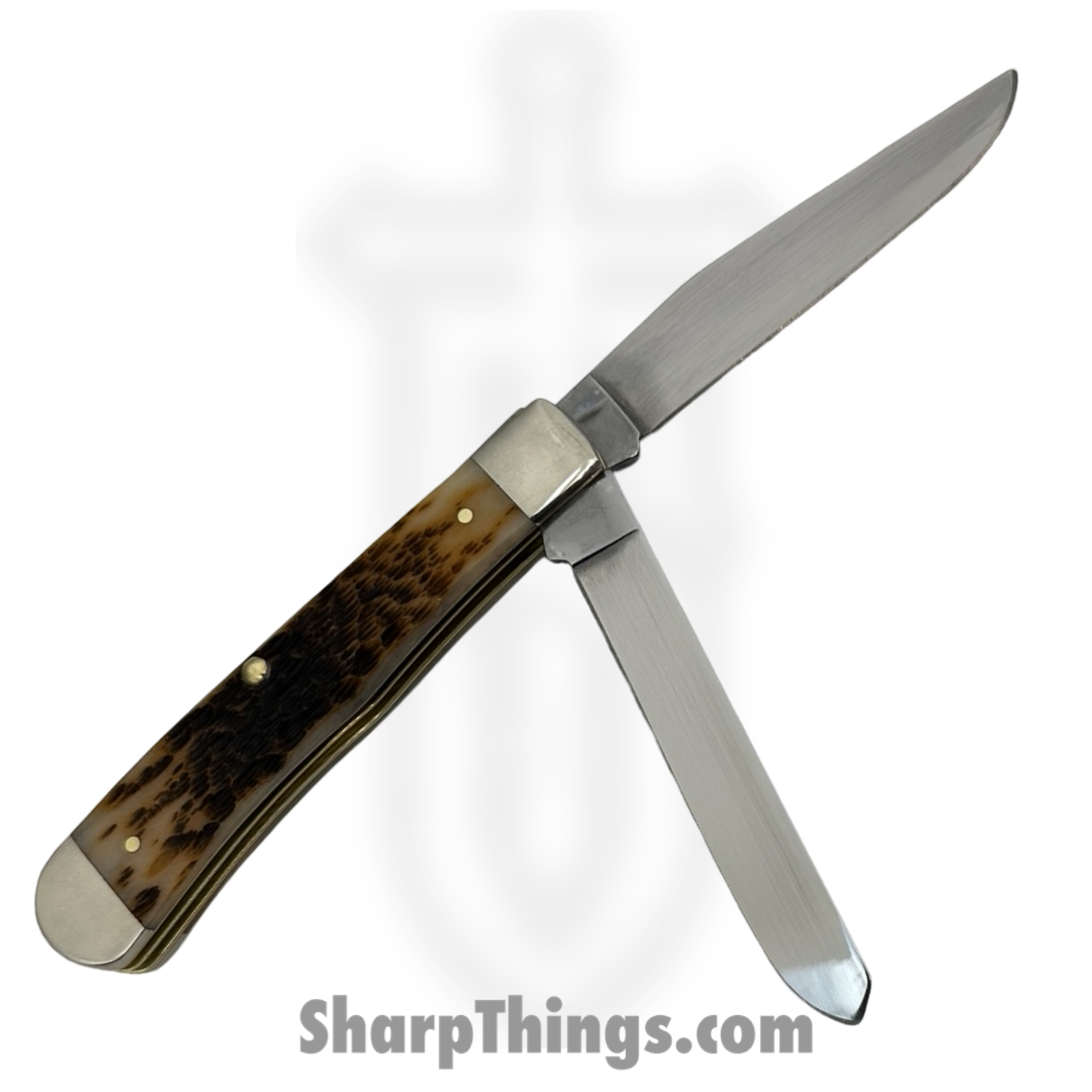 Case Cutlery - 00163 - Trapper - Folding Knife - Carbon Steel Polished Multi - Bone - Amber - Image 2