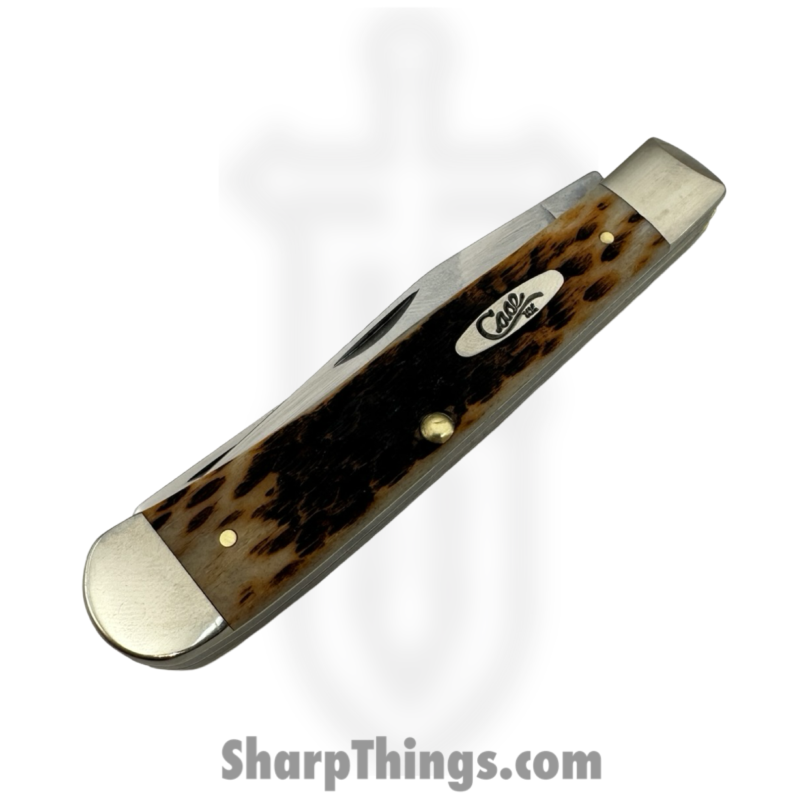 Case Cutlery - 00163 - Trapper - Folding Knife - Carbon Steel Polished Multi - Bone - Amber - Image 3