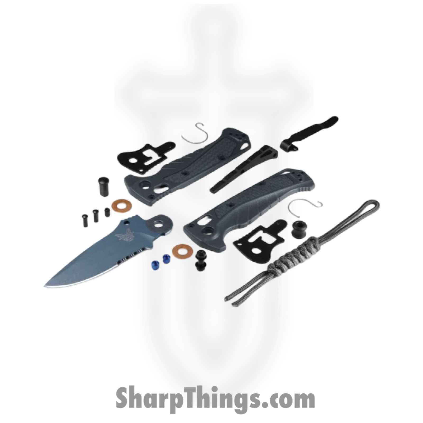 Benchmade - 18065SBT-01 - Mini Adira - Folding Knife - CPM MagnaCut Coated Drop Point P/S - Grivory - Tempest Gray - Image 4