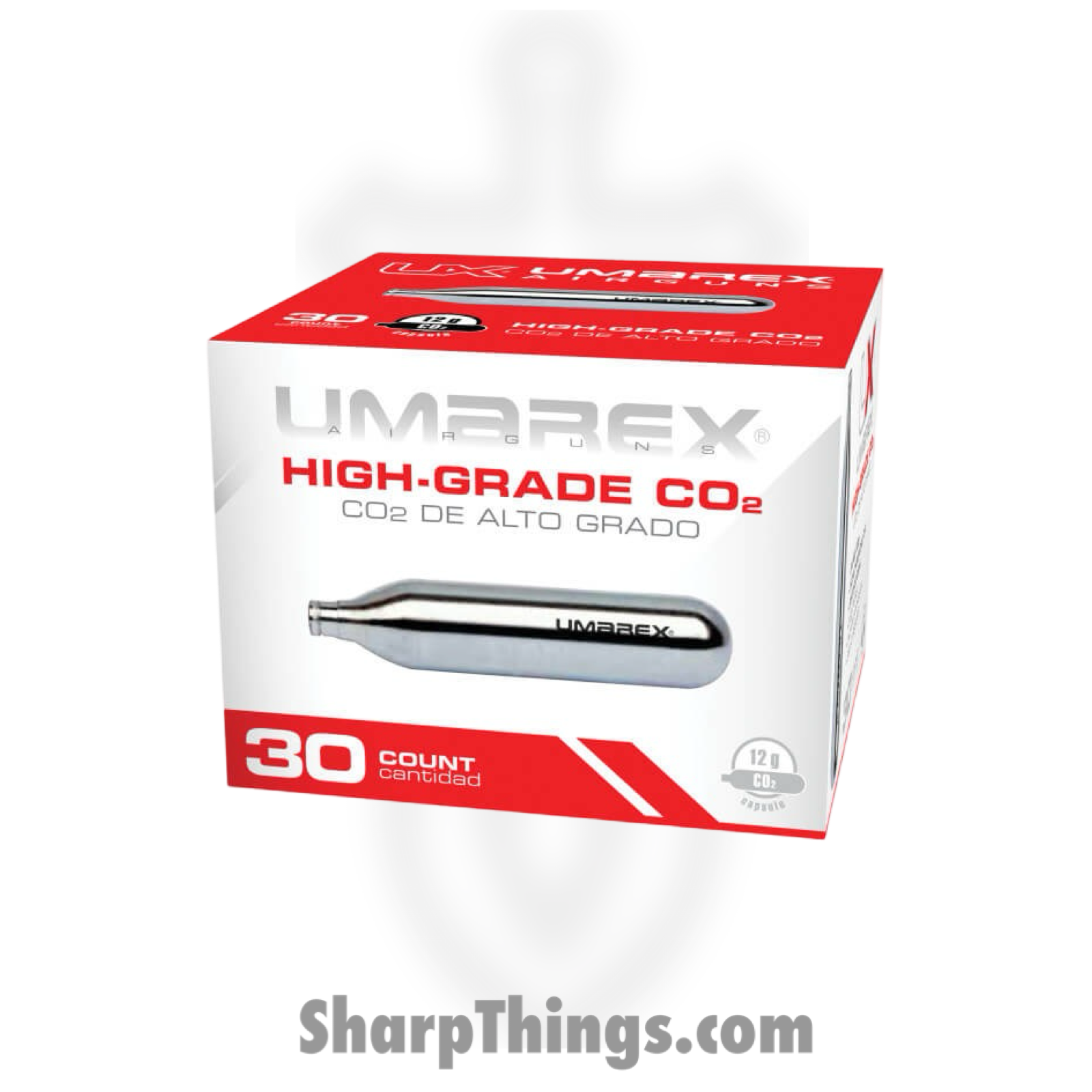 Umarex - 2211300 - 12G CO2 Cylinders 30 CT - Silver - Image 3