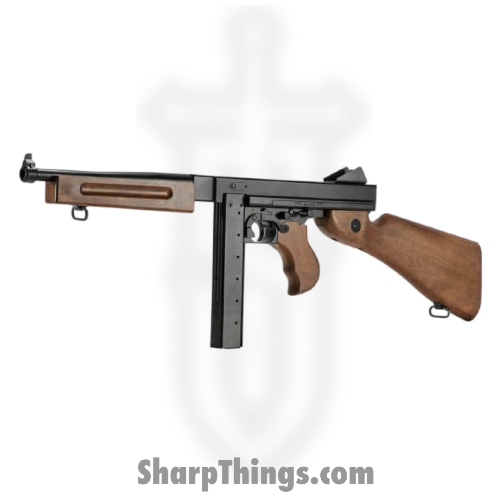 Umarex - 2251820 - Legends M1A1 Thompson .177 Full Auto Co2 BB - Metal - Black - Image 2