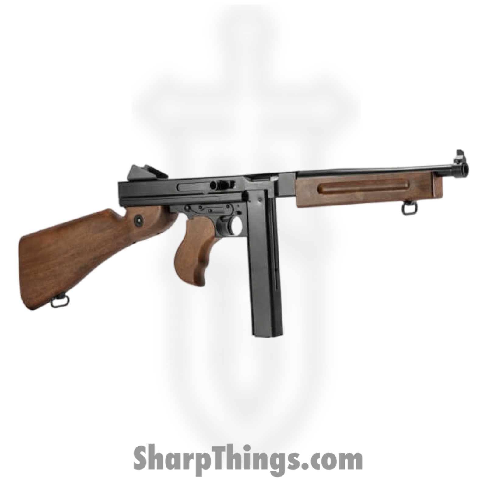 Umarex - 2251820 - Legends M1A1 Thompson .177 Full Auto Co2 BB - Metal - Black - Image 3