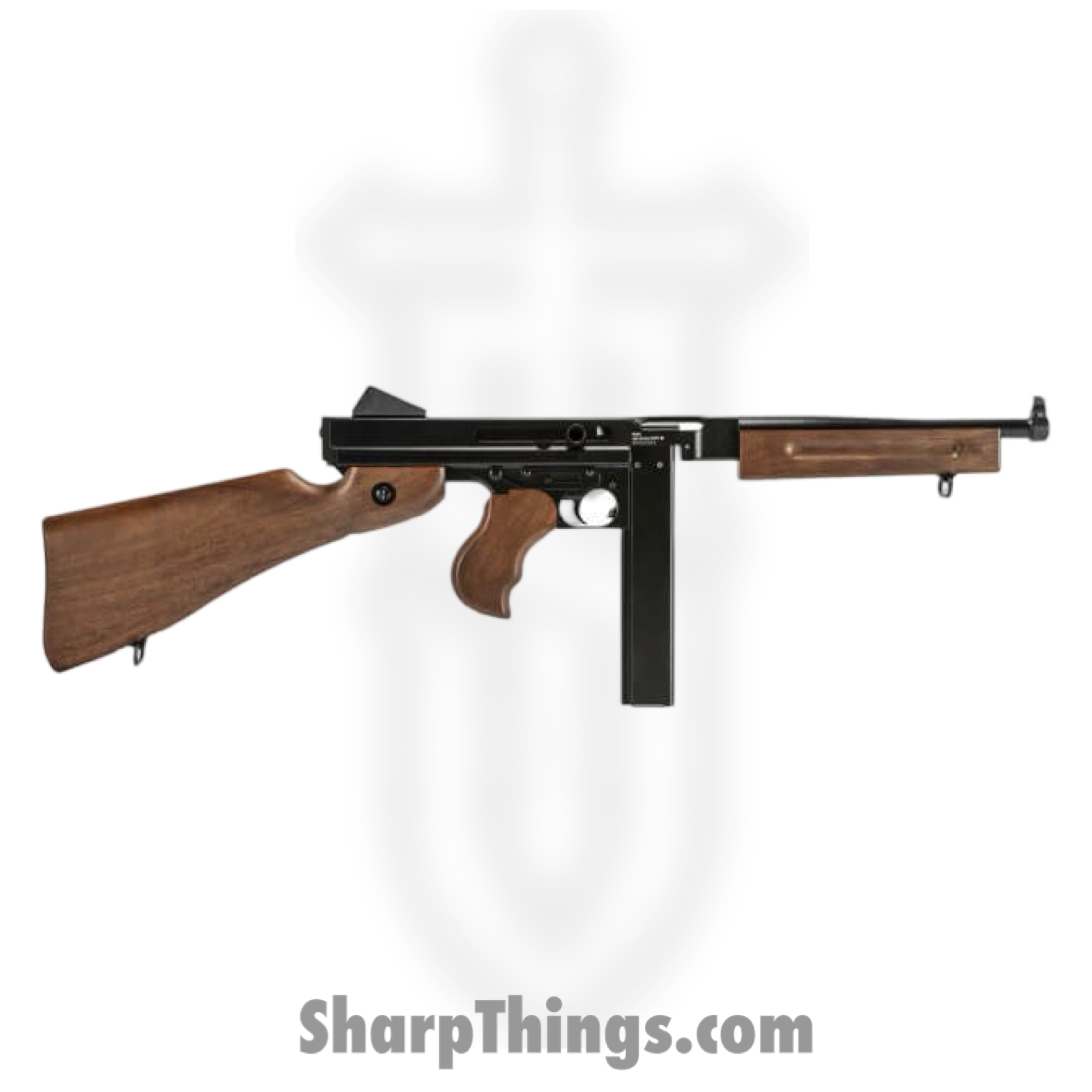 Umarex - 2251820 - Legends M1A1 Thompson .177 Full Auto Co2 BB - Metal - Black - Image 4