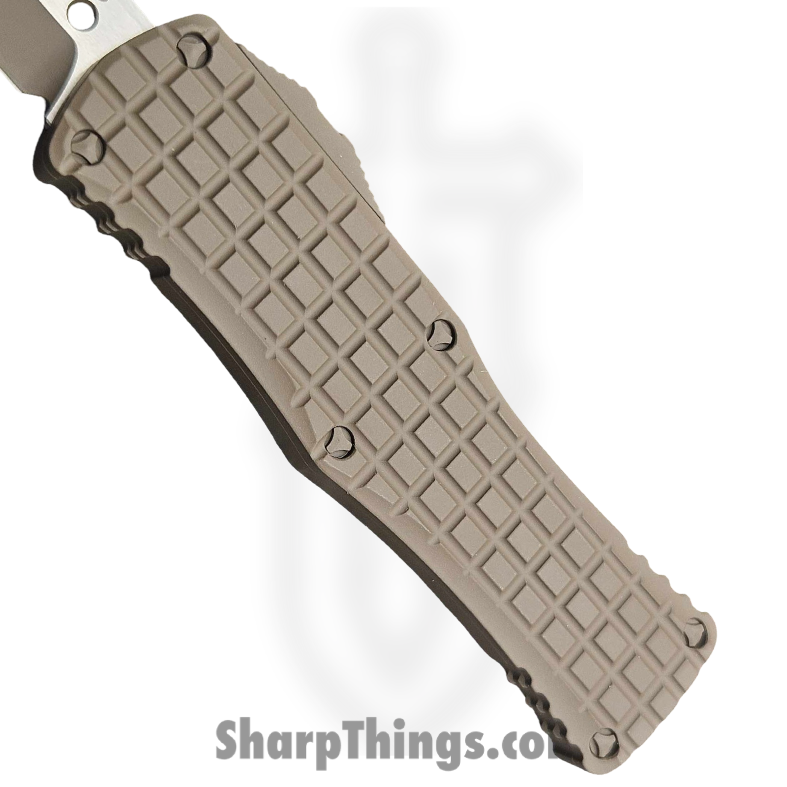 Microtech - 919-1FRCCHS - Hera Hellhound Frag - OTF Auto - M390MK Coated Tanto - 6061-T6 Aluminum - Chocolate Brown Cerakote - Image 3