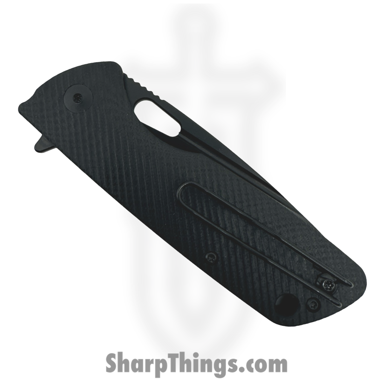 Hwzbben Knives - HWZ-B4-BLK - Grani - Folding Knife - D2 Two Tone Drop Point - G10 - Black - Image 3