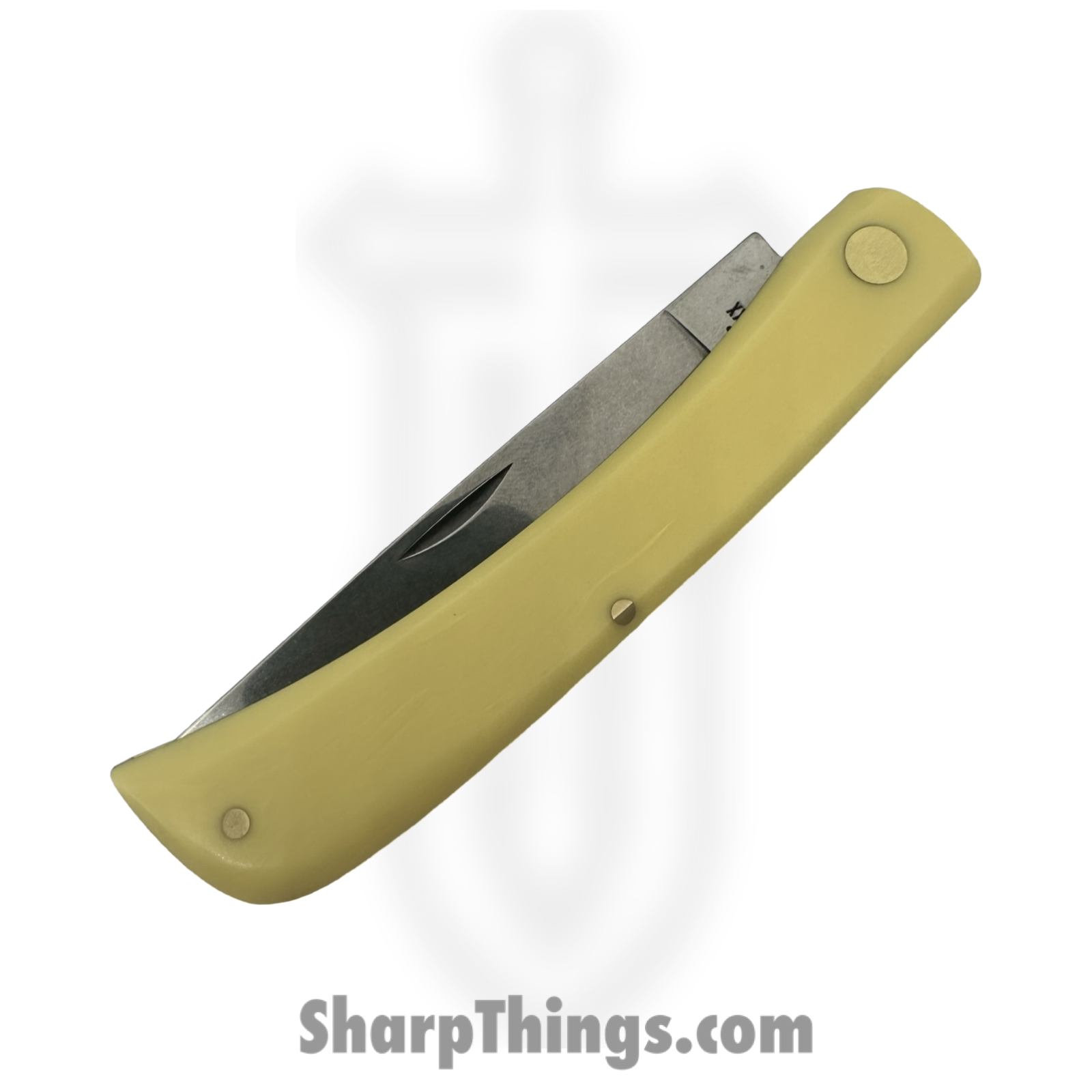 Case Cutlery - CA00038 - Sod Buster - Folding Knife - Tru-Sharp™ Stainless Natural Skinner - Synthetic Smooth - Yellow - Image 2