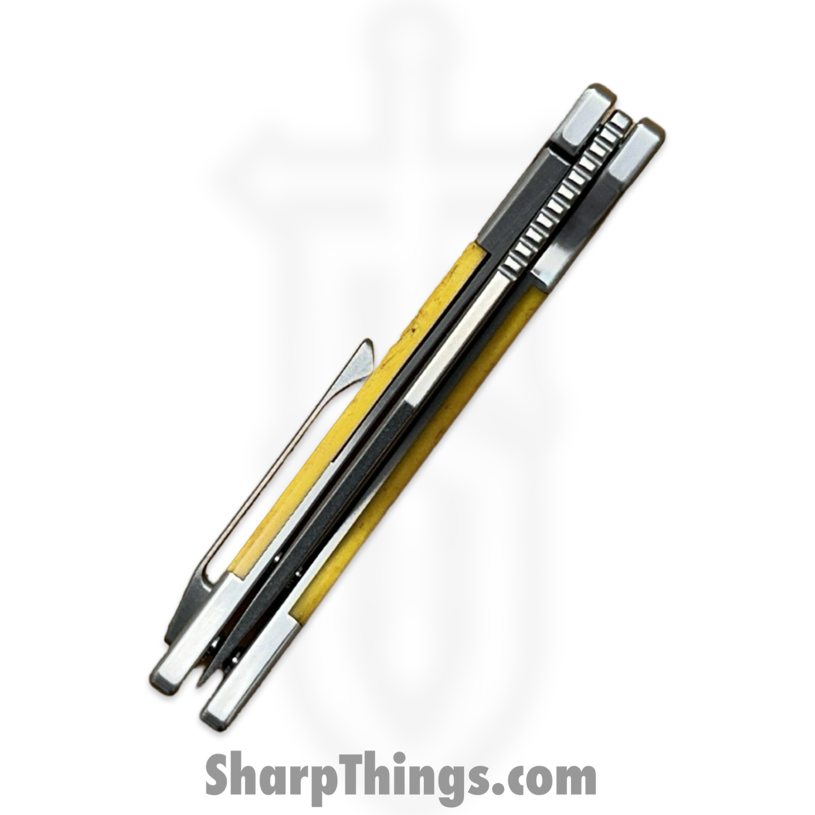 Finch Knife Co. - FL354 - Frog Leg - Folding Knife - 154CM Satin Clip Point - Smooth Ox Bone - Sunkiss - Image 4