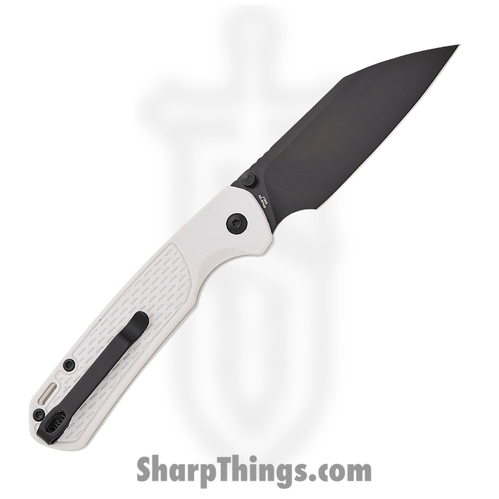 CJRB - J1945BGY - Pyrite - Folding Knife - AR-RPM9 Coated Wharncliffe - FRN - Gray - Image 2