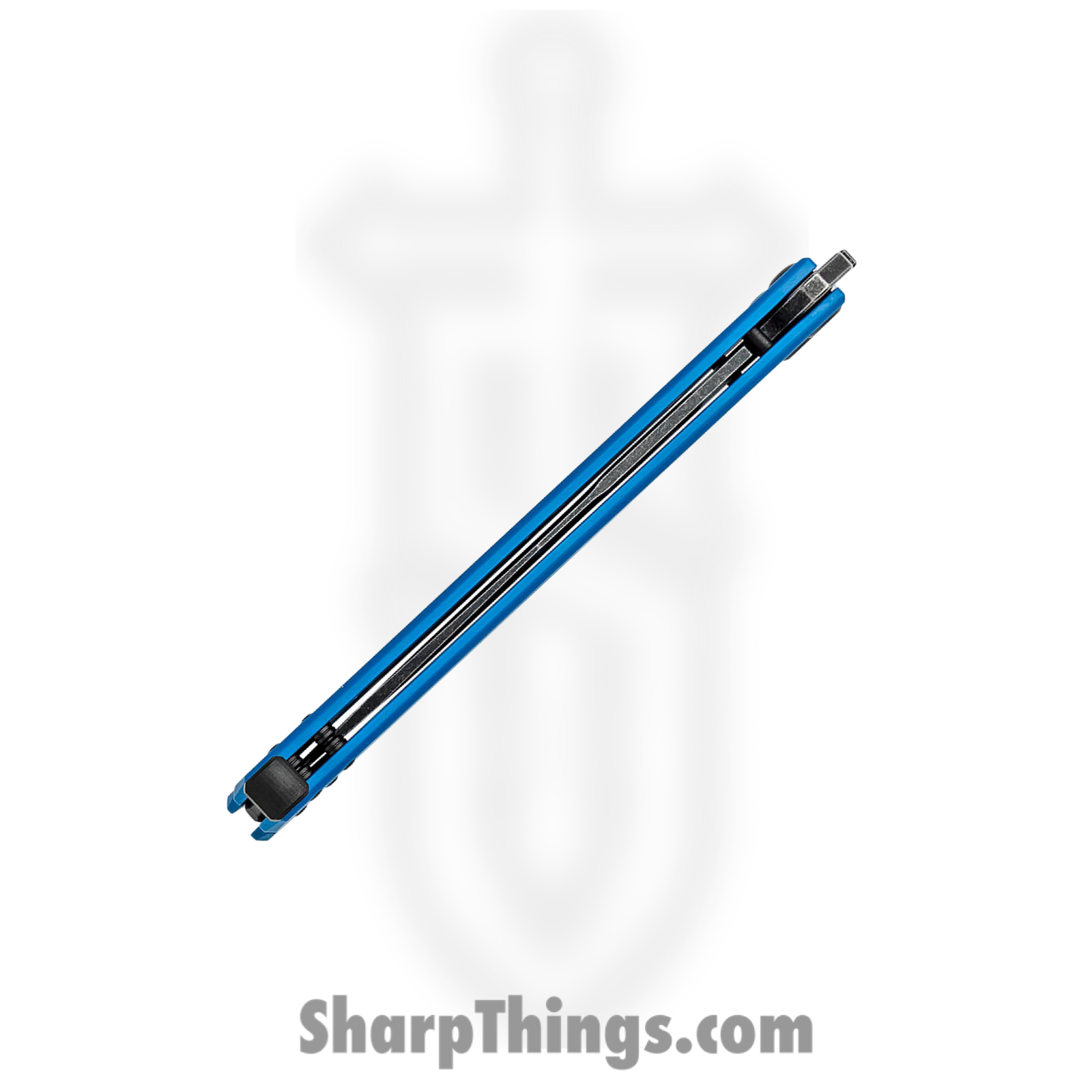 Kershaw - KS5150BLUBW - Lucha - Balisong - 14C28N Blackwash Clip Point - Stainless Steel - Blue - Image 6