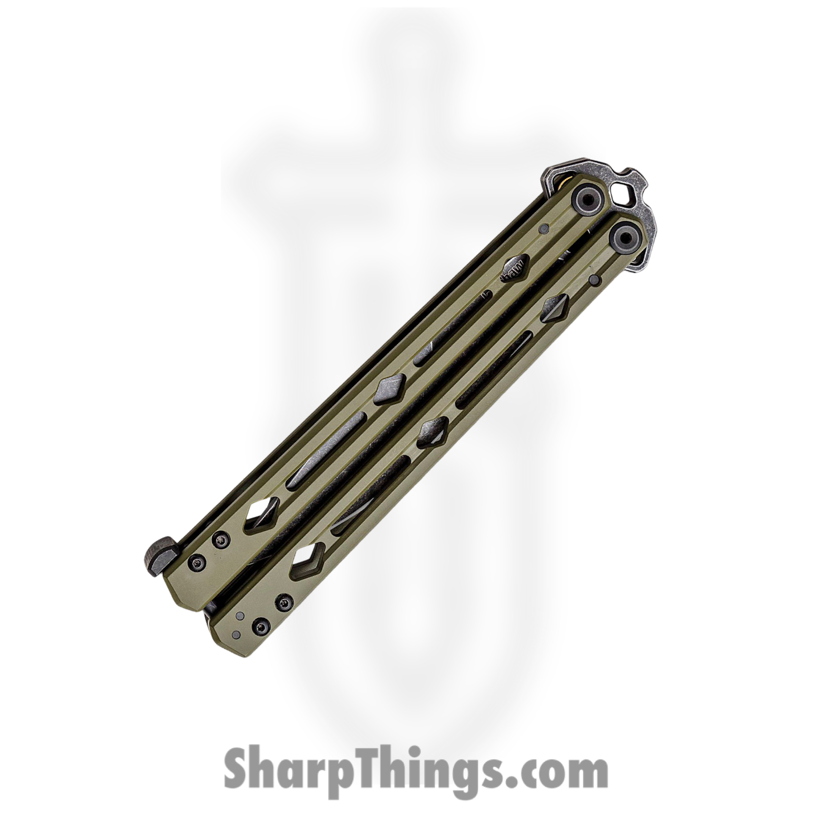 Kershaw - 5150RDBW - Lucha - Balisong - 14C28N Blackwash Clip Point - Steel - Red - Image 4