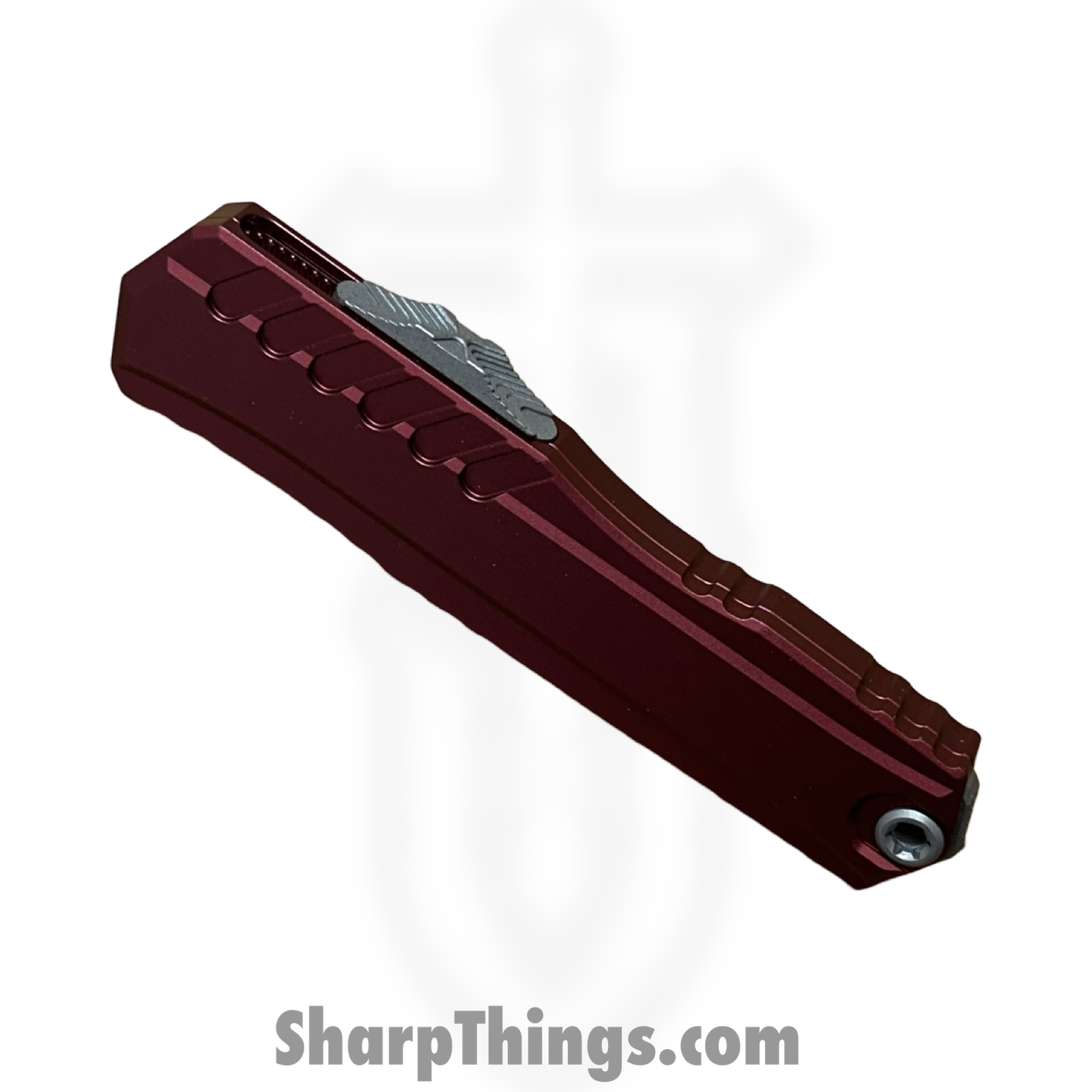 Microtech - 1242-10APMR - Cypher II - OTF Auto - M390MK Apocalyptic Dagger - Aluminum - Merlot - Image 9