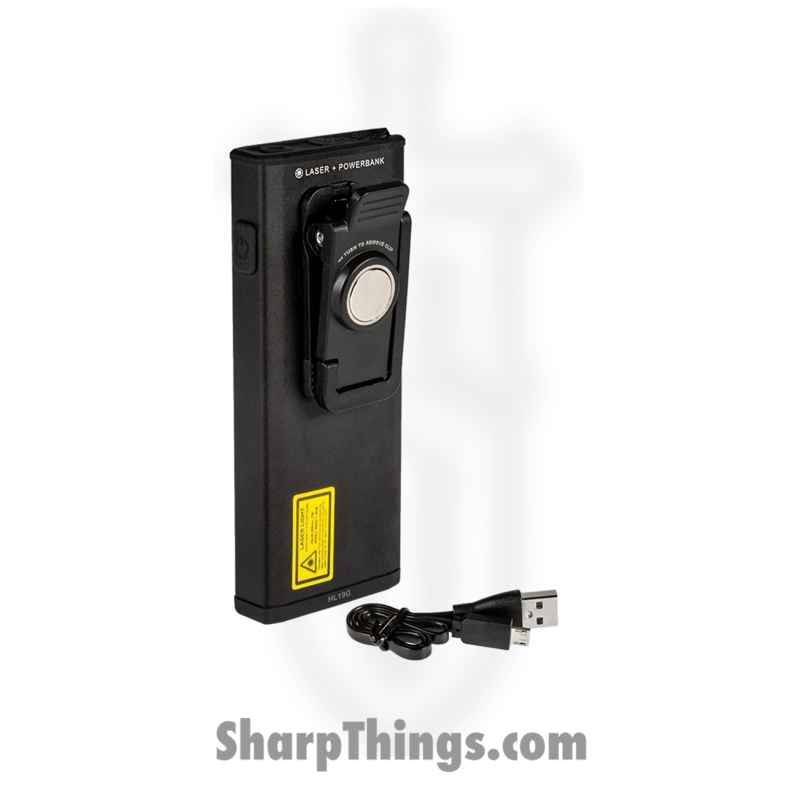 Nebo - NEB-WLT-0005 - Slim+ Pocket Light w/ Laser and Power Bank - Black - Image 2