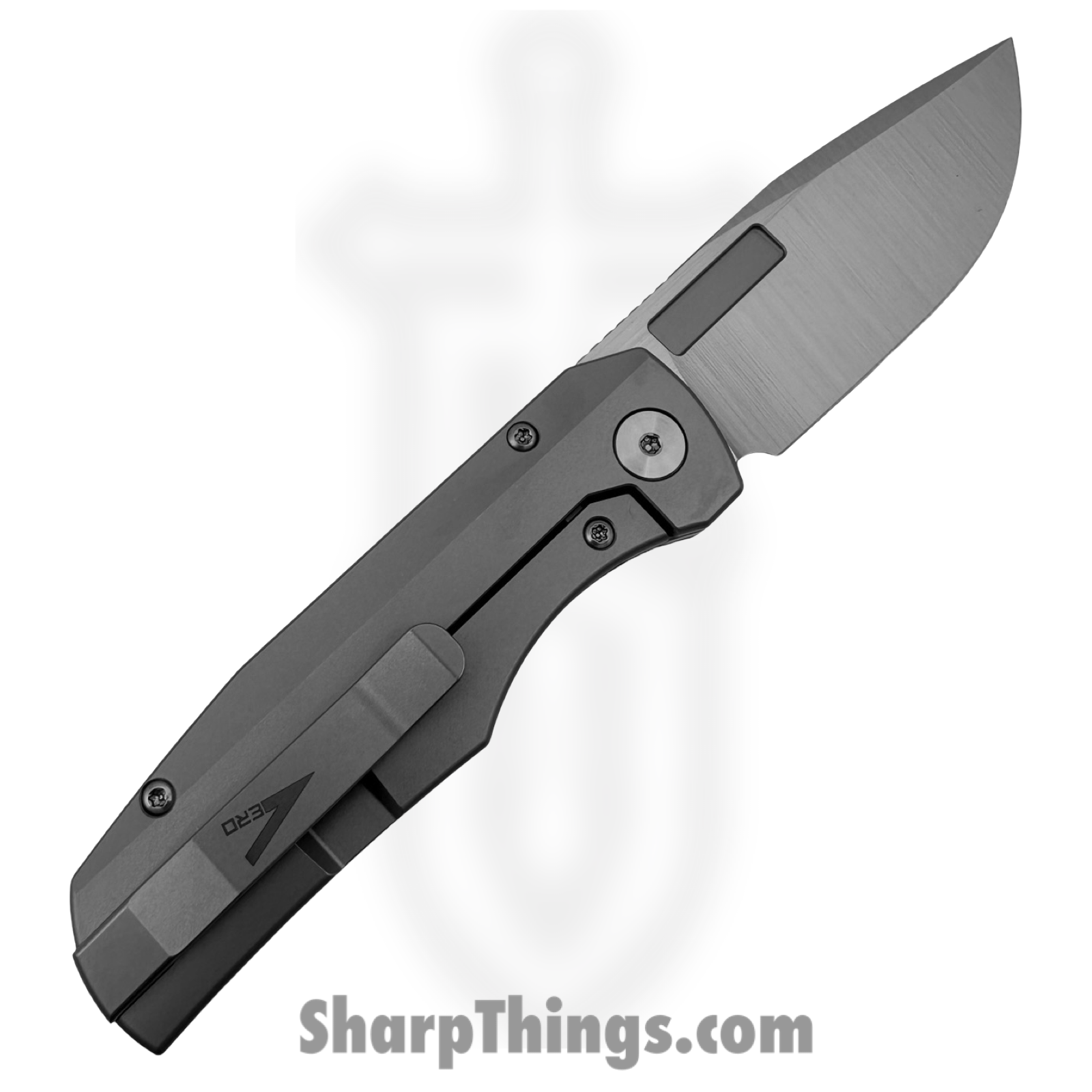 Vero Engineering - V-NO-BSTR-FK-1686-S - Nova Mini - Folding Knife - M390 Satin Drop Point - Titanium - Stonewash - Image 2