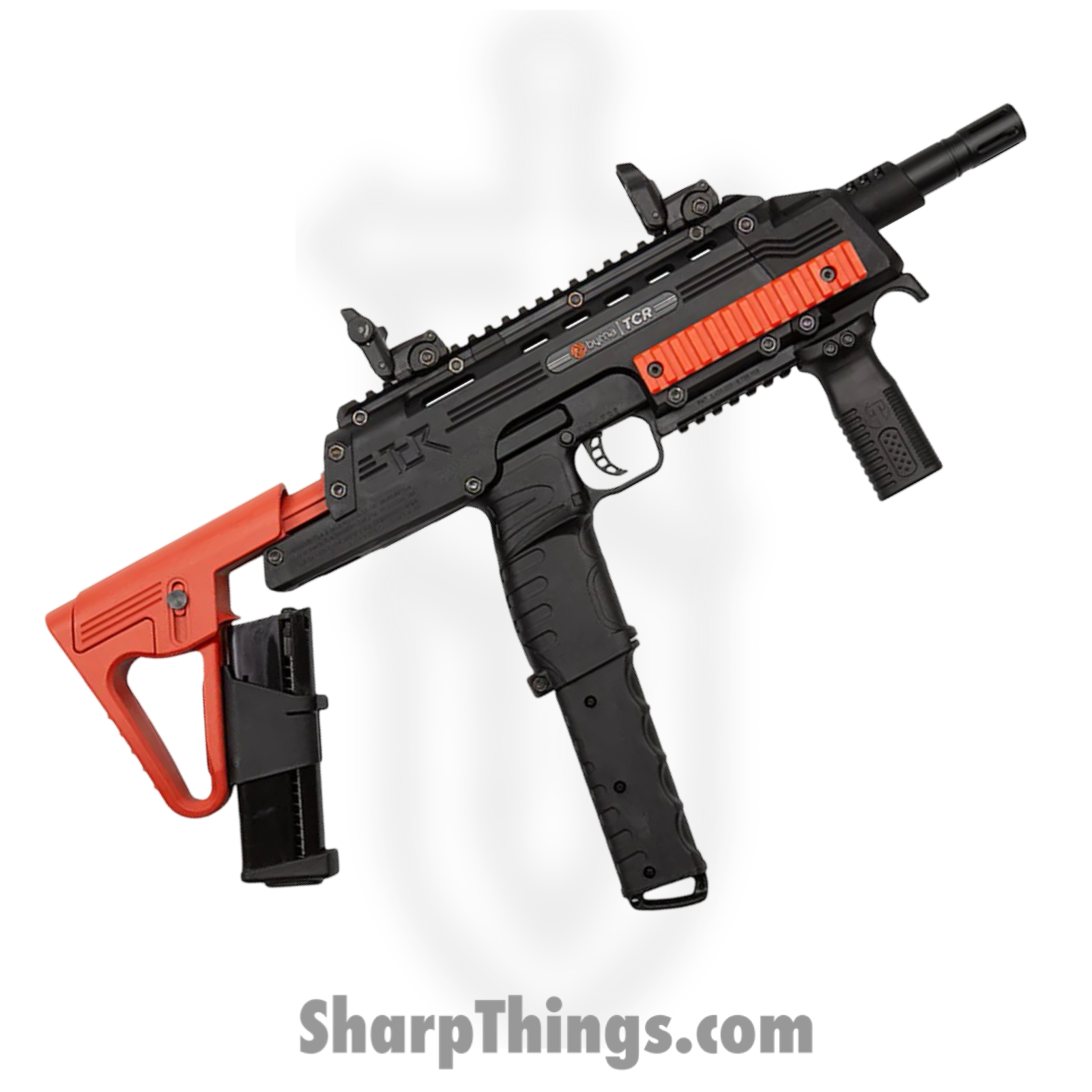 Byrna - TK68401_ORN - Tactical Compact Rifle - Basic Kit - Black/Orange - Image 2