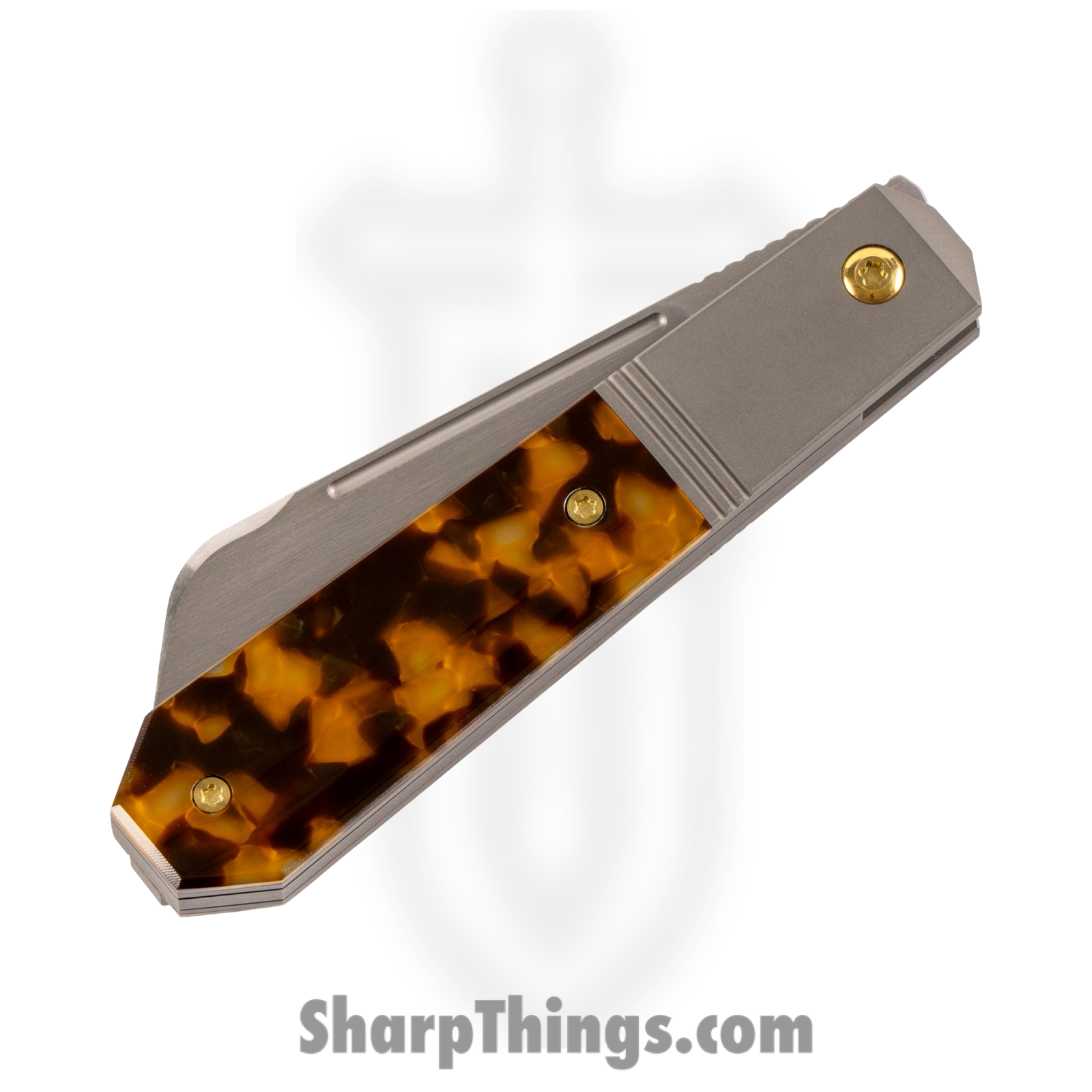 Jack Wolf Knives - AFTER-02-KIR-TOR-SHL - After Hours Jack - Folding Knife - S90V Satin Barlow - Kirinite - Tortoise Shell - Image 3