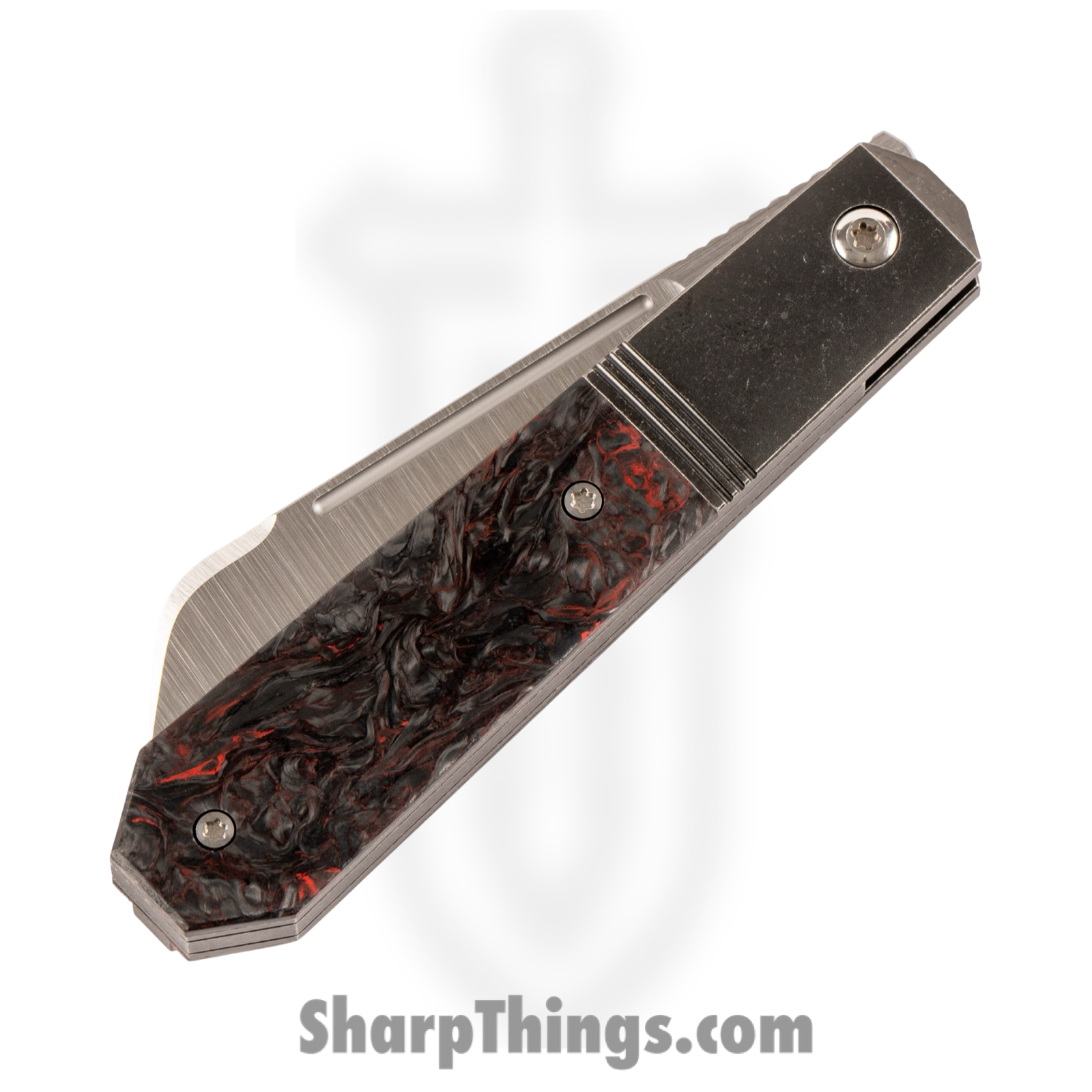 Jack Wolf Knives - AFTER-02-FC-DM-RED - After Hours Jack - Folding Knife - S90V Satin Barlow - FatCarbon - Dark Matter Red - Image 3