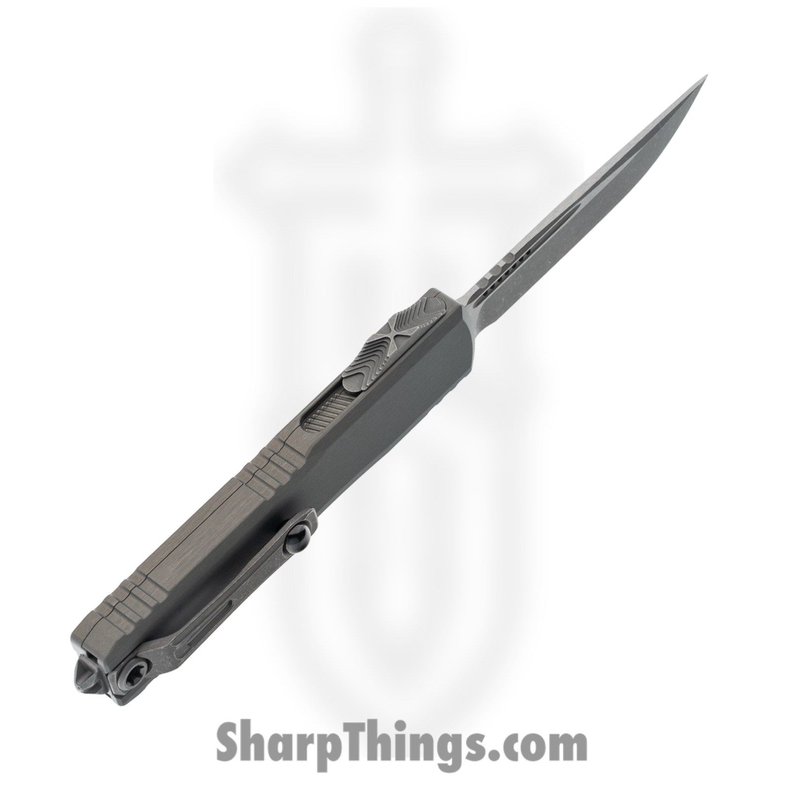 Microtech - 1121-10APNC - Ultratech GEN III ZBP - OTF Auto - M390MK Apocalyptic Drop Point - Aluminum - Natural - Image 3