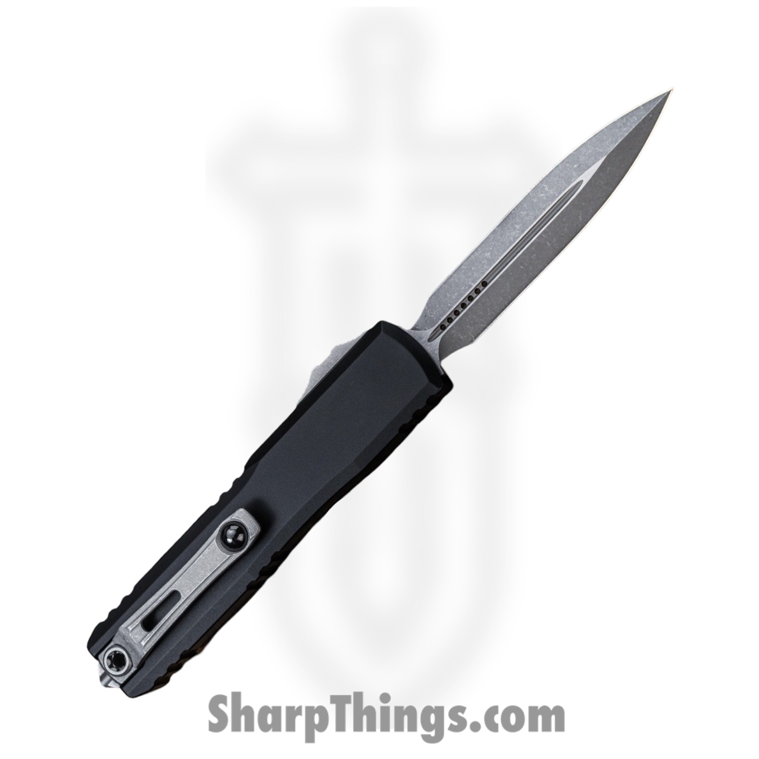 Microtech - 1122-10AP - Ultratech Gen III ZBP - OTF Auto - M390 Apocalyptic Dagger - Aluminum - Black - Image 2