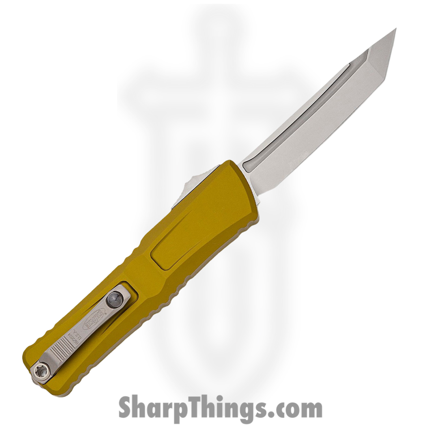 Microtech - 1144-10OD - Combat Troodon Gen III - OTF Auto - M390MK Stonewash Tanto - Aluminum - OD Green - Image 2