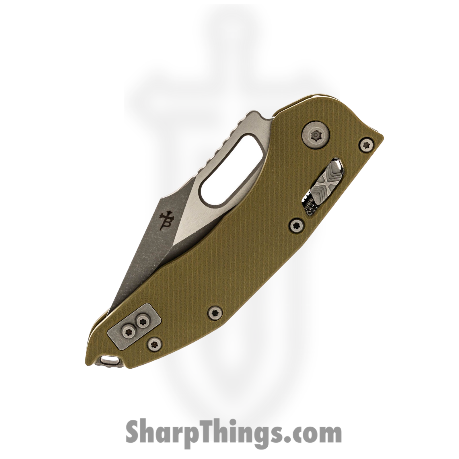Microtech - 169RL-10APFLGTOD - Stitch - Folding Knife - M390MK Apocalyptic Spear Point - Fluted G10 - OD Green - Image 3