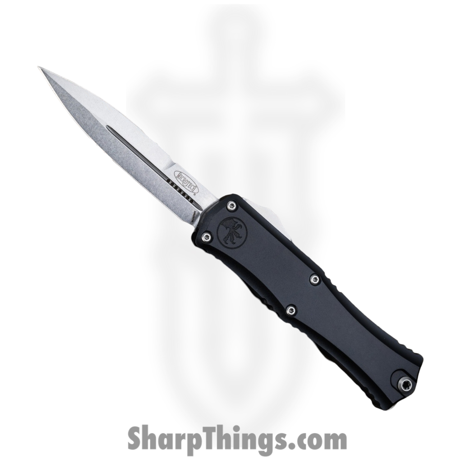 Microtech - 1701M-1030 - Mini Hera II 30th Anniversary - OTF Auto - M390MK Stonewash Bayonet - Aluminum - Black