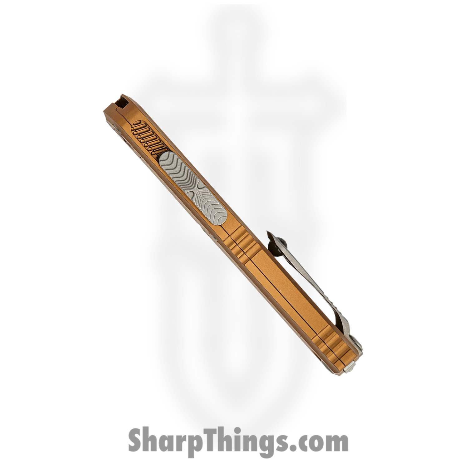 Microtech - 1701M-10TA - Mini Hera II - OTF Auto - M390MK Stonewash Bayonet - Aluminum - Tan - Image 5