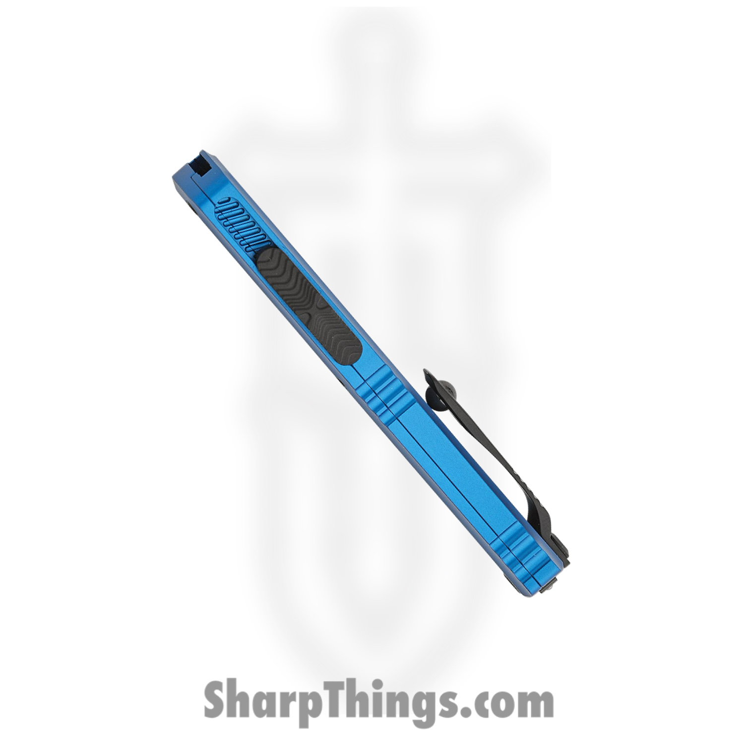 Microtech - 1701M-1BL - Mini Hera II - OTF Auto - M390MK Coated Bayonet - Aluminum - Blue - Image 5