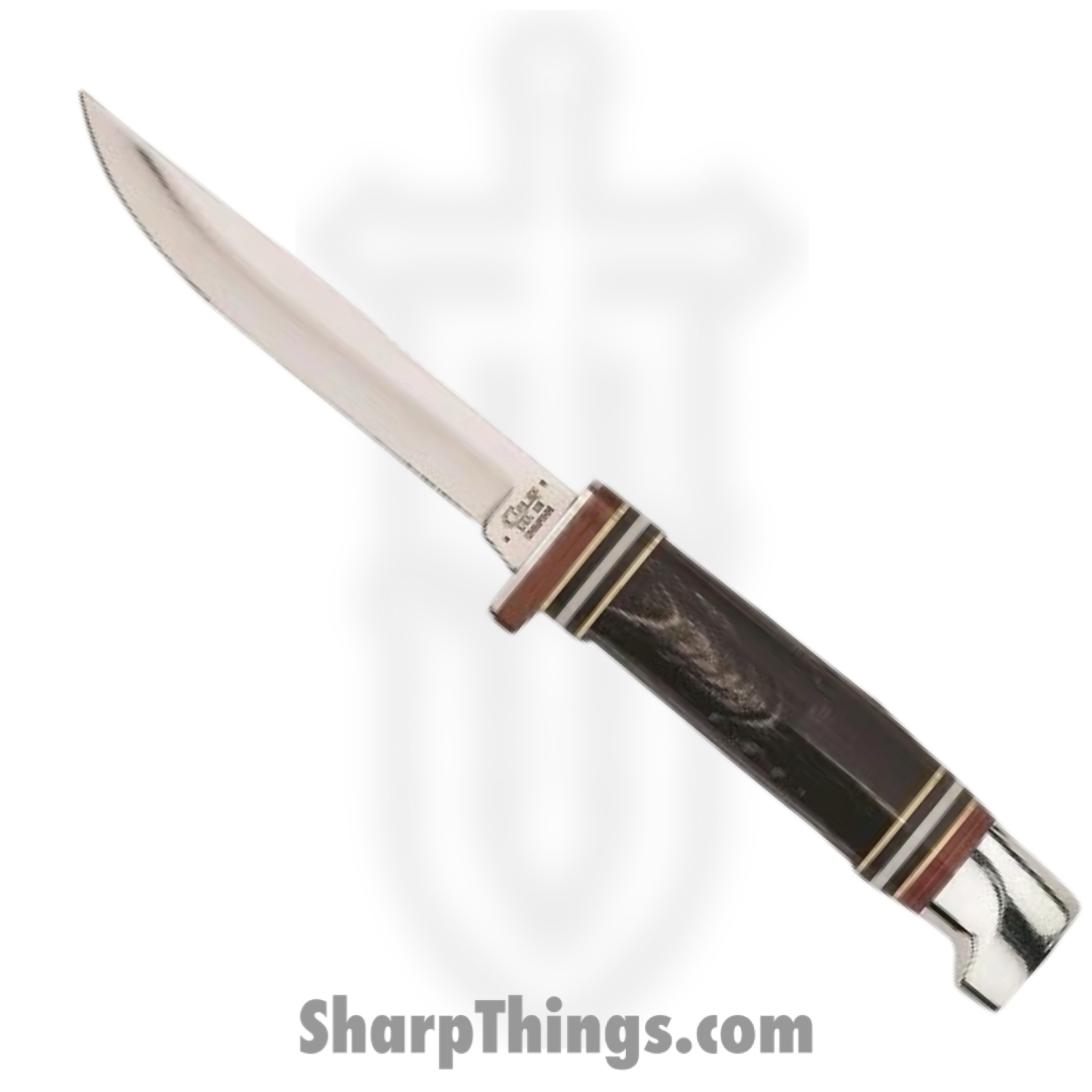 Case Cutlery - CA17916 - Buffalo Horn Mini Finn Hunter - Fixed Blade Knife - Tru-Sharp Stainless Steel - Jigged Buffalo Horn Handle