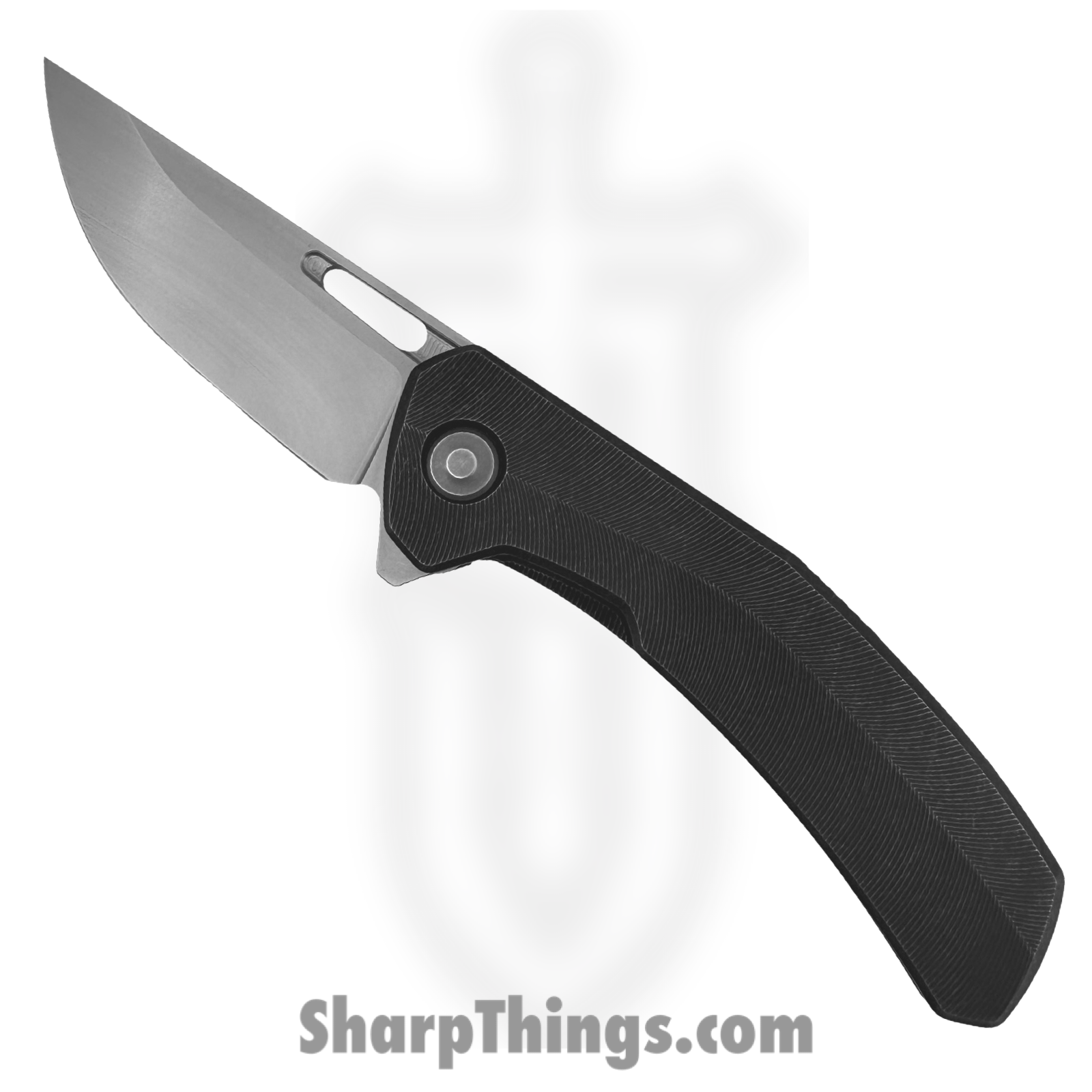 Tactile Knife Co. - 20-AR-MC01-TTF2 - Archer Feathered - Folding Knife - CPM MagnaCut Stonewash Drop Point - Titanium - Stonewash