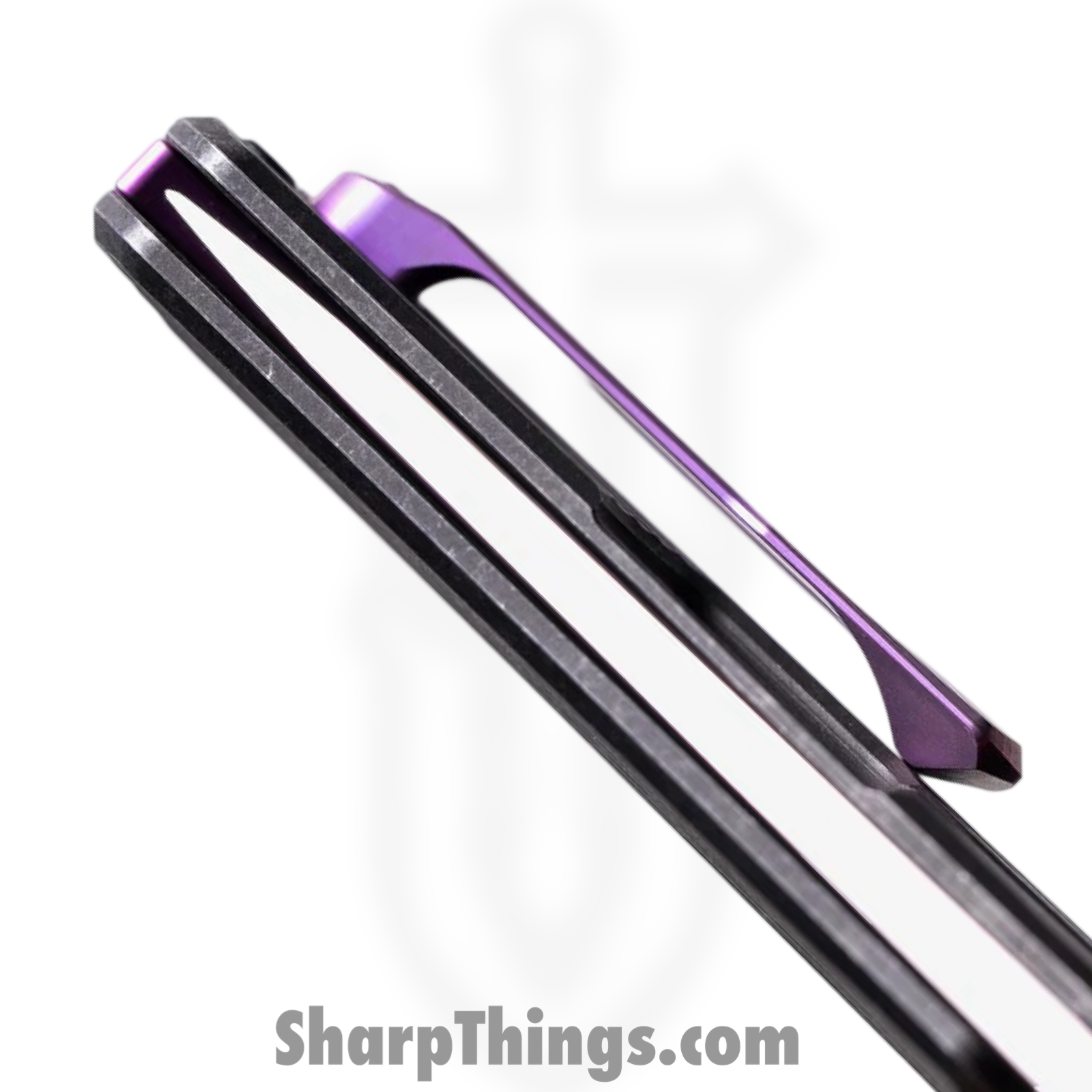 Tactile Knife Co. - 20-AR-MC01-TTF1 - Archer - Folding Knife - CPM MagnaCut Matte Drop Point - Titanium - Black/Purple - Image 4