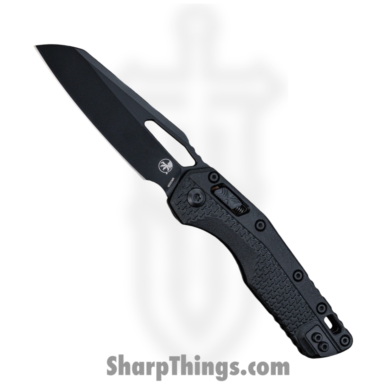 Microtech - 210T-1TPM - MSI Tactical - Folding Knife - M390MK Coated Reverse Tanto - Polymer Tri-Grip - Black