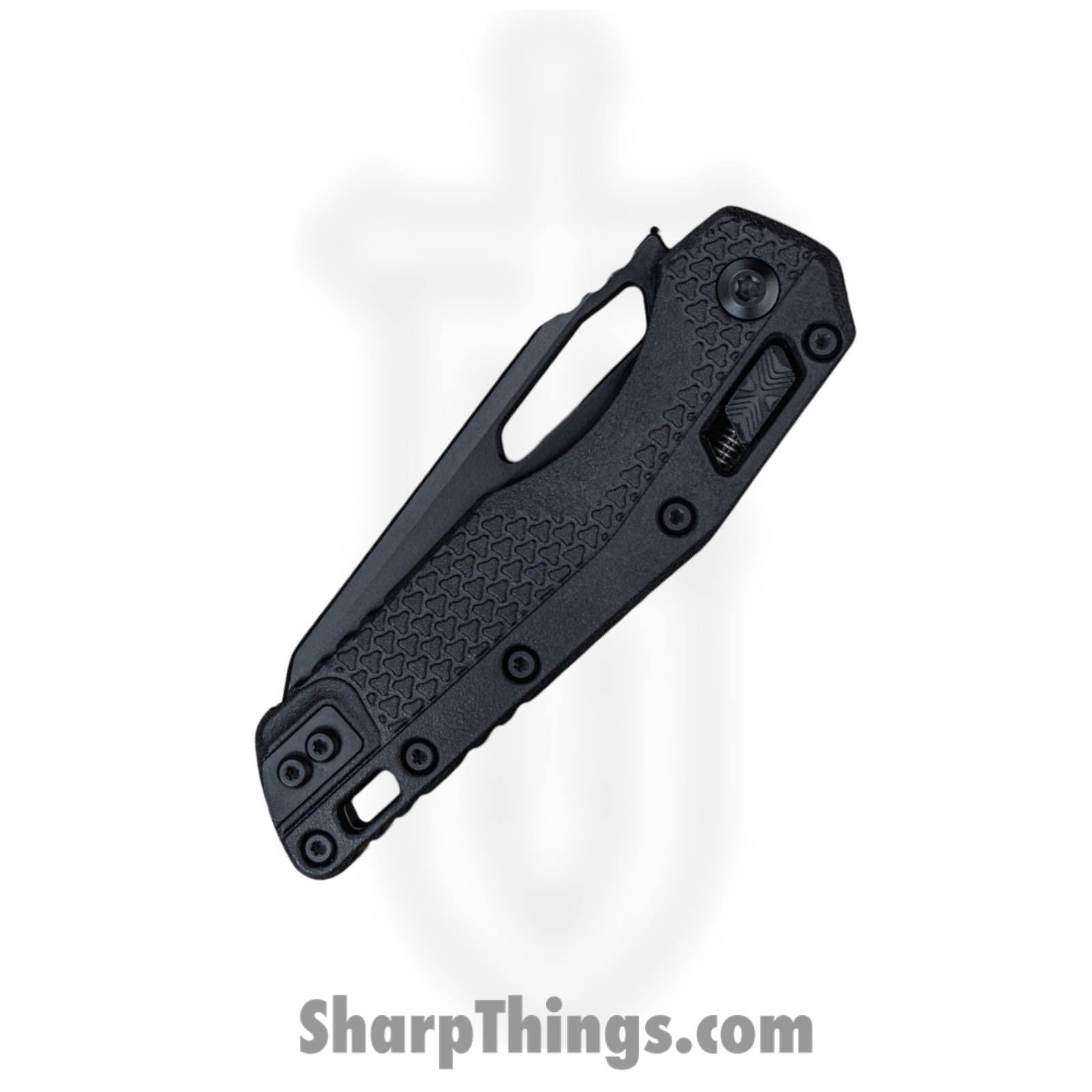 Microtech - 210T-1TPM - MSI Tactical - Folding Knife - M390MK Coated Reverse Tanto - Polymer Tri-Grip - Black - Image 3