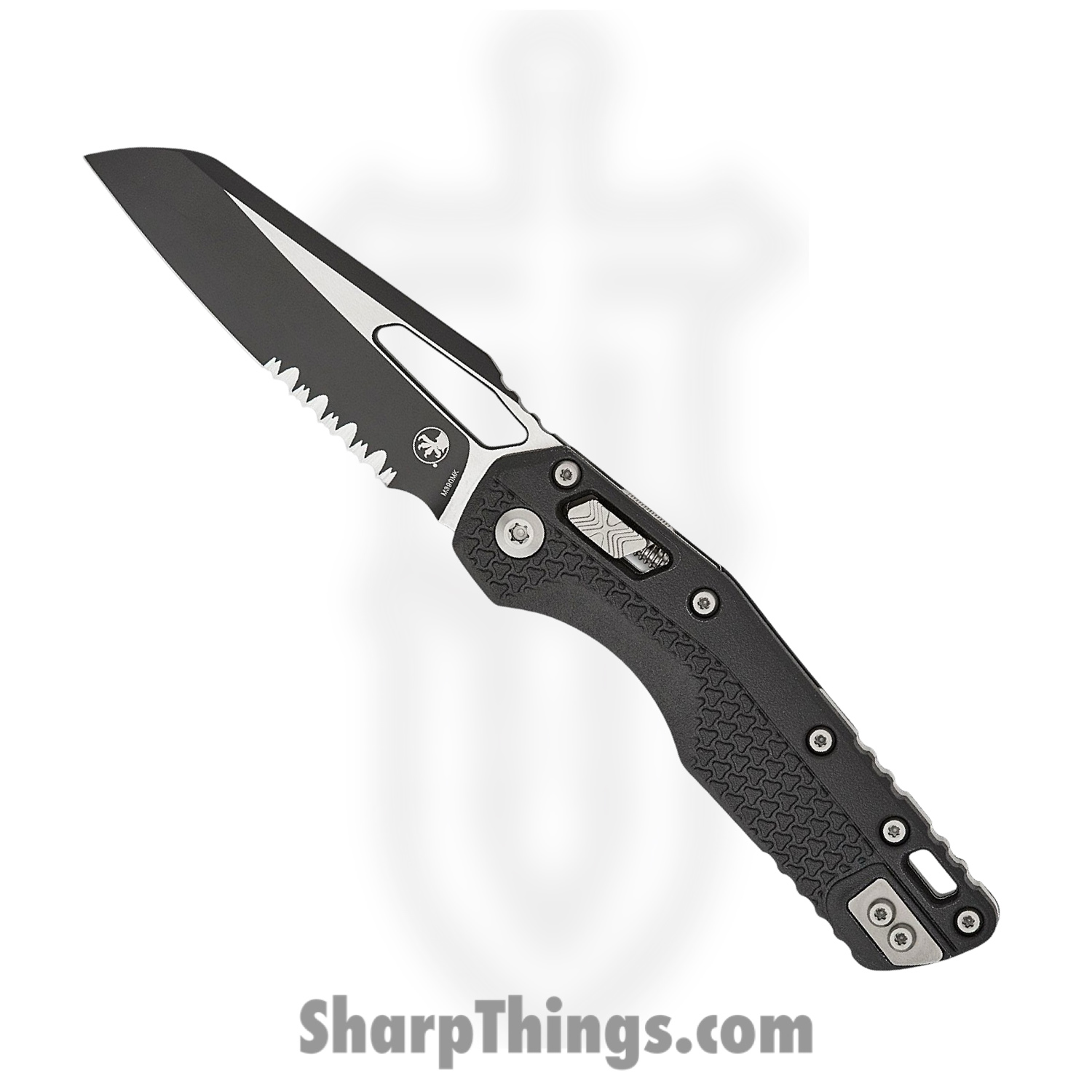 Microtech - 210T-2PMBK - MSI - Folding Knife - M390MK Coated Modified Sheepsfoot - Polymer - Black