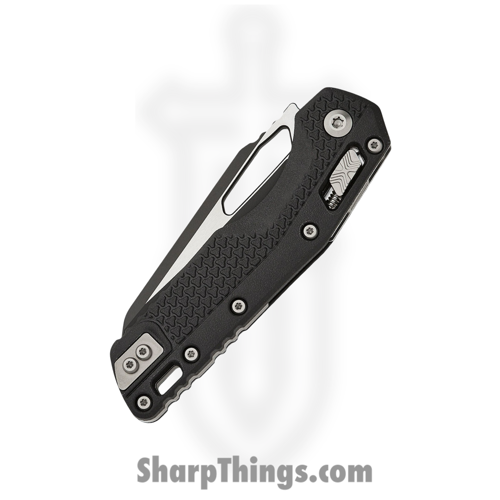 Microtech - 210T-2PMBK - MSI - Folding Knife - M390MK Coated Modified Sheepsfoot - Polymer - Black - Image 3