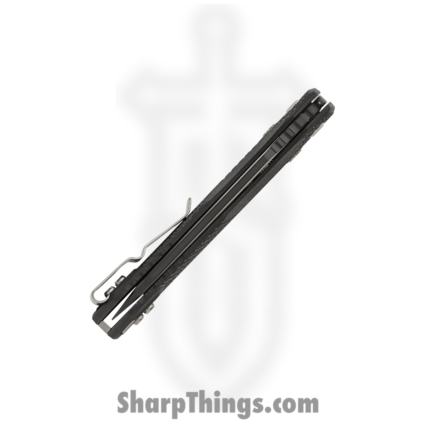 Microtech - 210T-2PMBK - MSI - Folding Knife - M390MK Coated Modified Sheepsfoot - Polymer - Black - Image 5