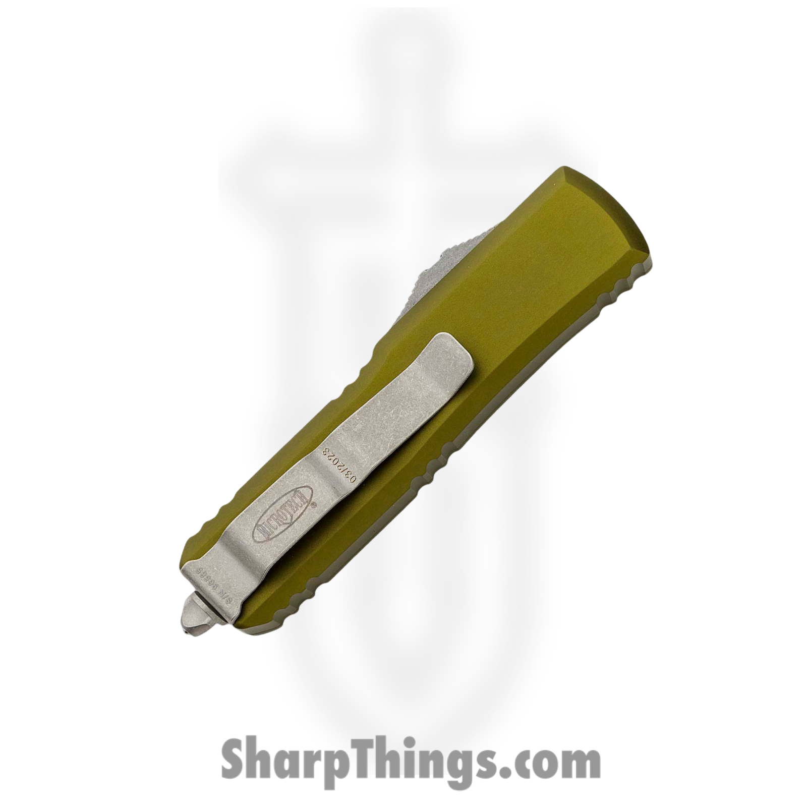 Microtech - 231-10APOD - UTX-85 - OTF Auto - M390 Apocalyptic Drop Point - 6061-T6 Aluminum - OD Green - Image 4